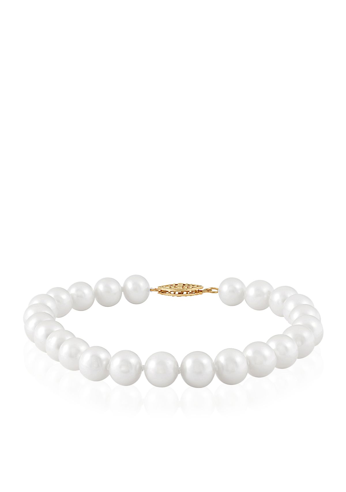 Freshwater Pearl Bracelet in 14k Yellow Gold
