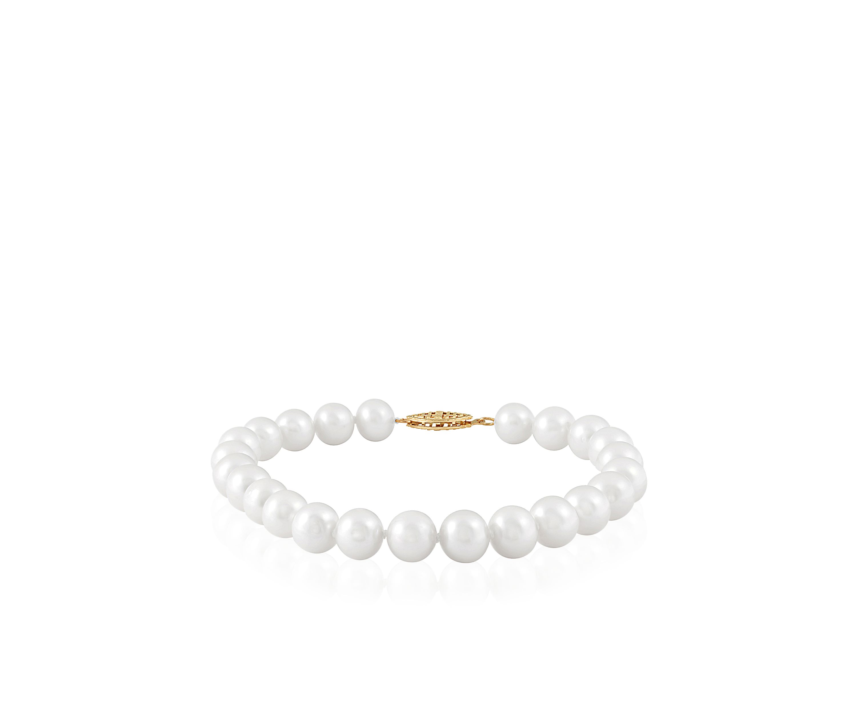 Freshwater Pearl Bracelet in 14k Yellow Gold