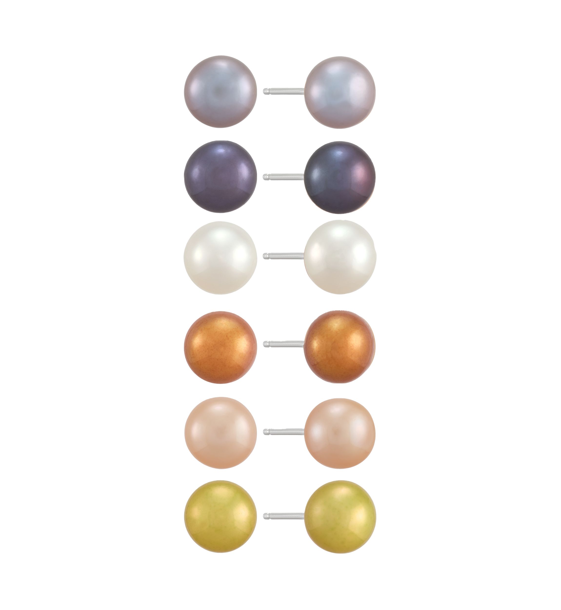 12 ct. t.w. Freshwater Pearl Earrings Set in Sterling Silver