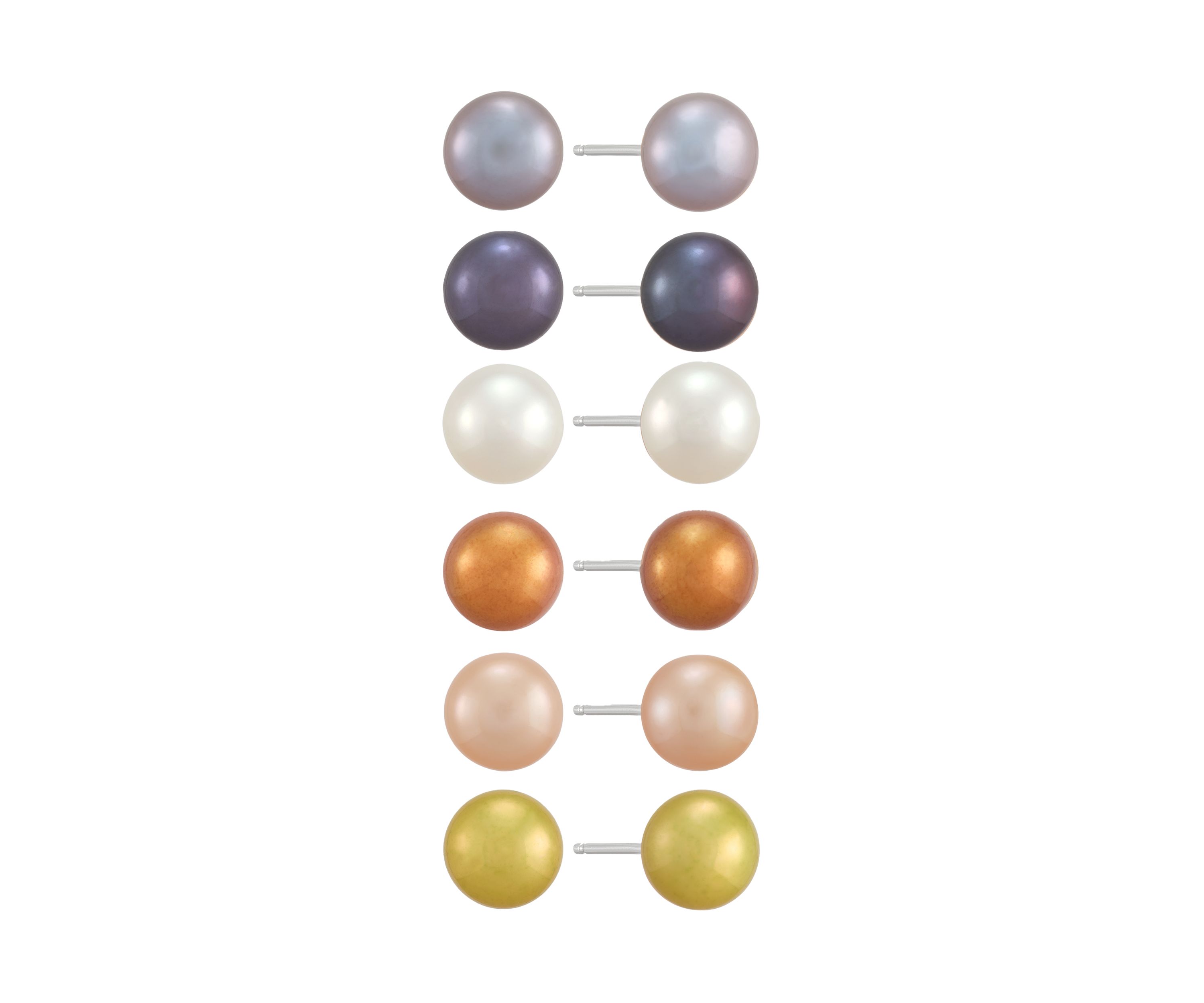 12 ct. t.w. Freshwater Pearl Earrings Set in Sterling Silver