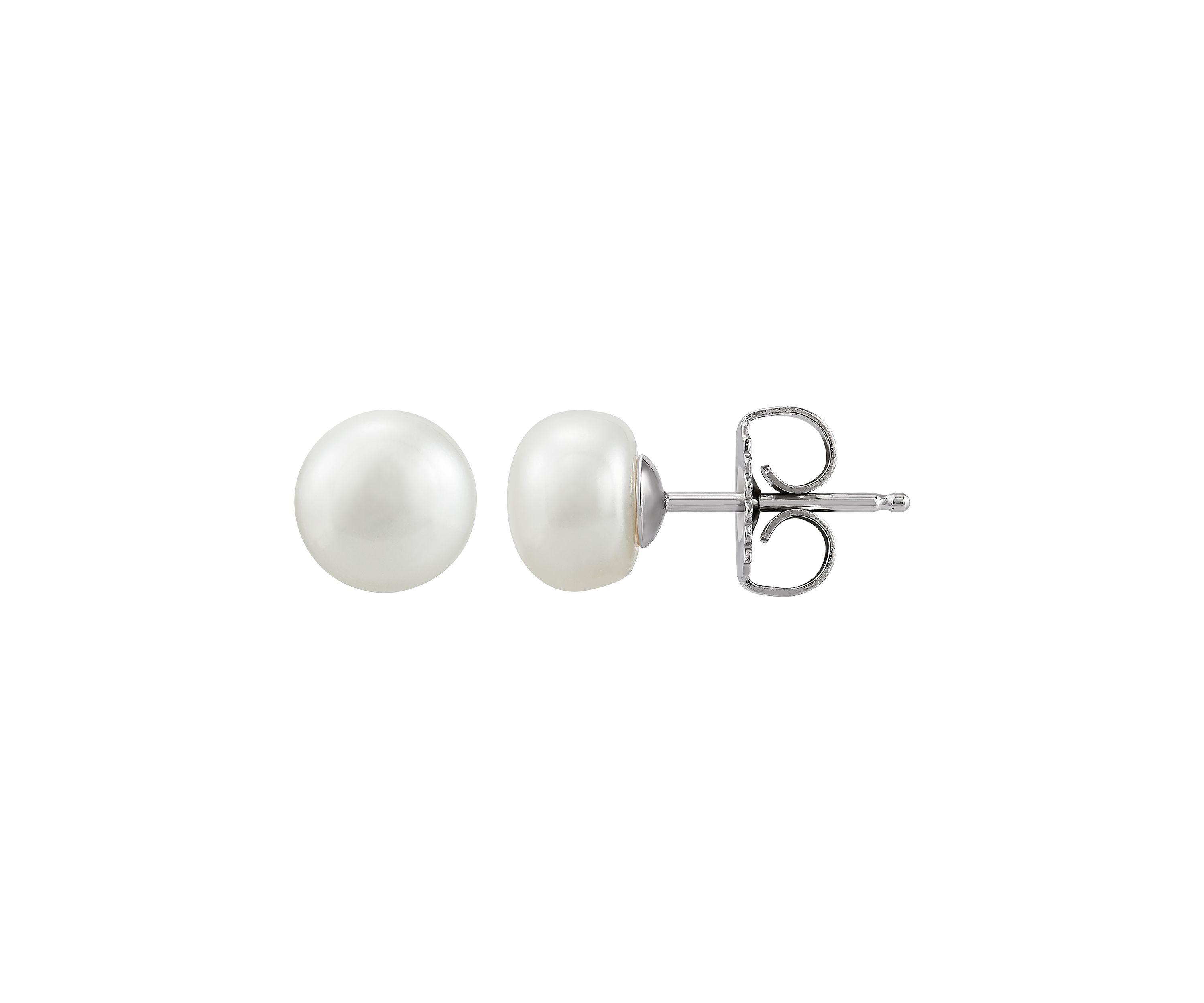 12 ct. t.w. Freshwater Pearl Earrings Set in Sterling Silver