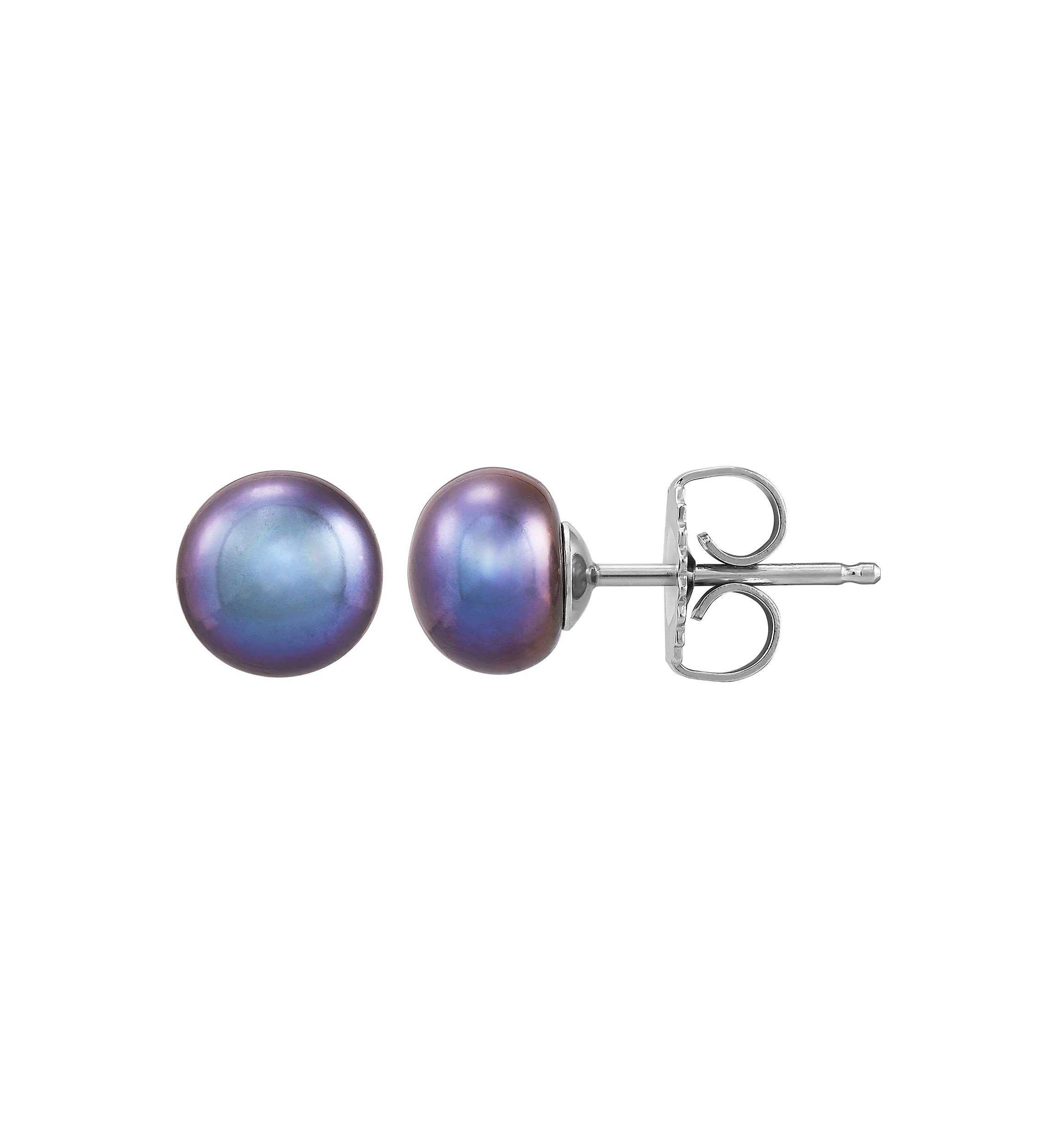 12 ct. t.w. Freshwater Pearl Earrings Set in Sterling Silver