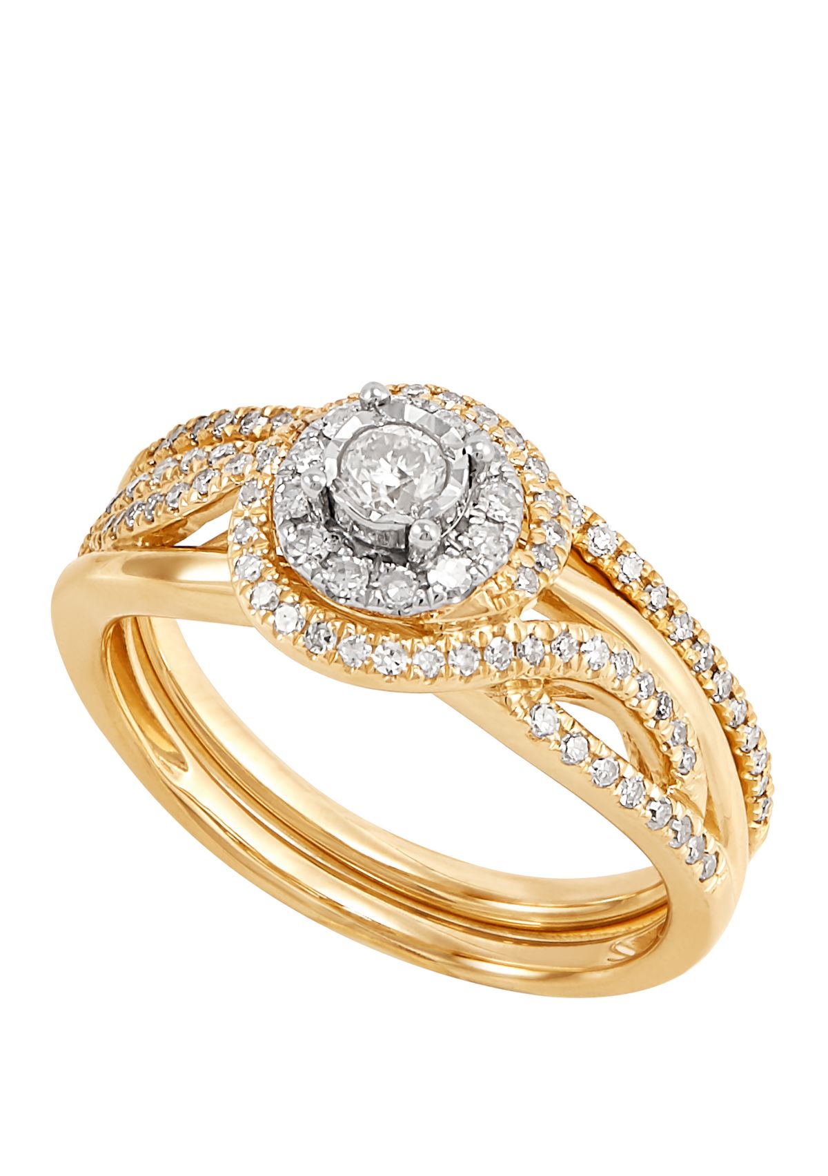 Belk & Co. My Forever 1/2 ct. t.w. Diamond Bridal Ring Set in 10k