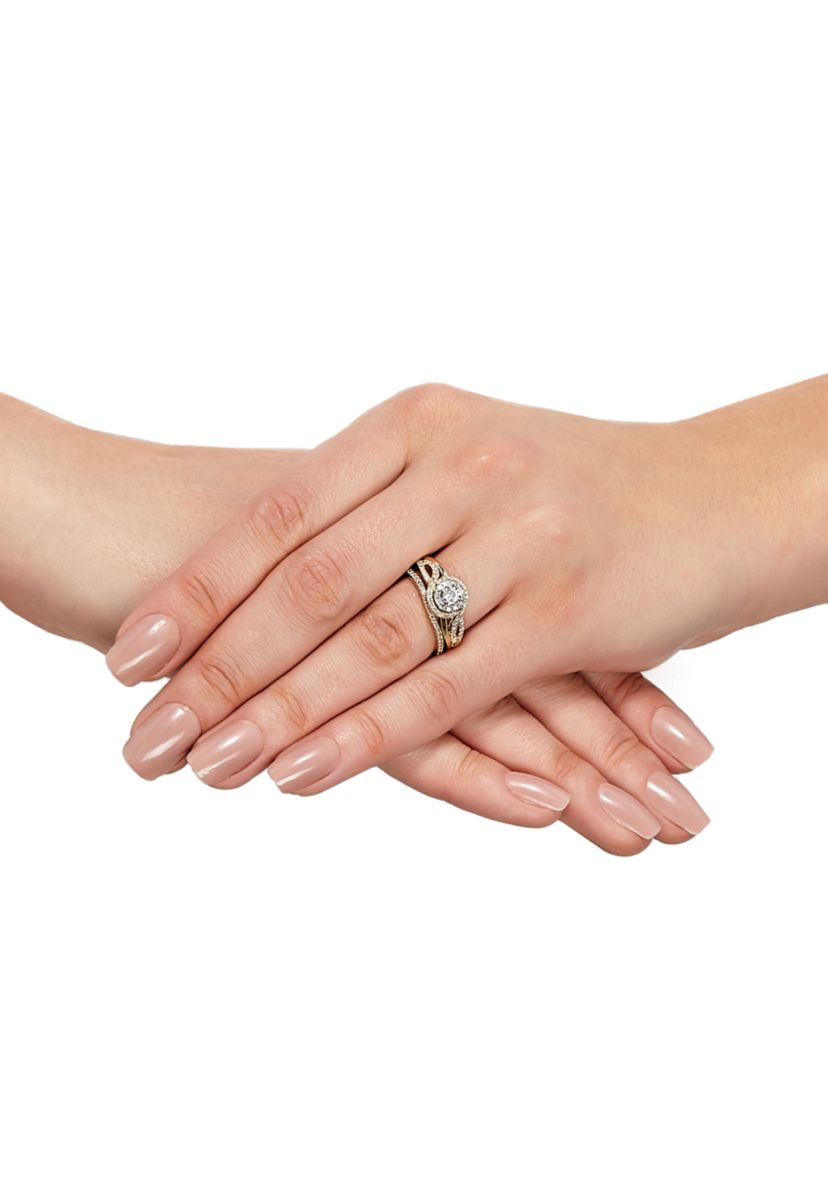 My Forever 1/2 ct. t.w. Diamond Bridal Ring Set in 10k Yellow Gold 