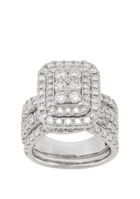 Belk & Co My Forever 3 ct. t.w. Diamond Composite Bridal Set in 10k White Gold, 7 -  0032964126564