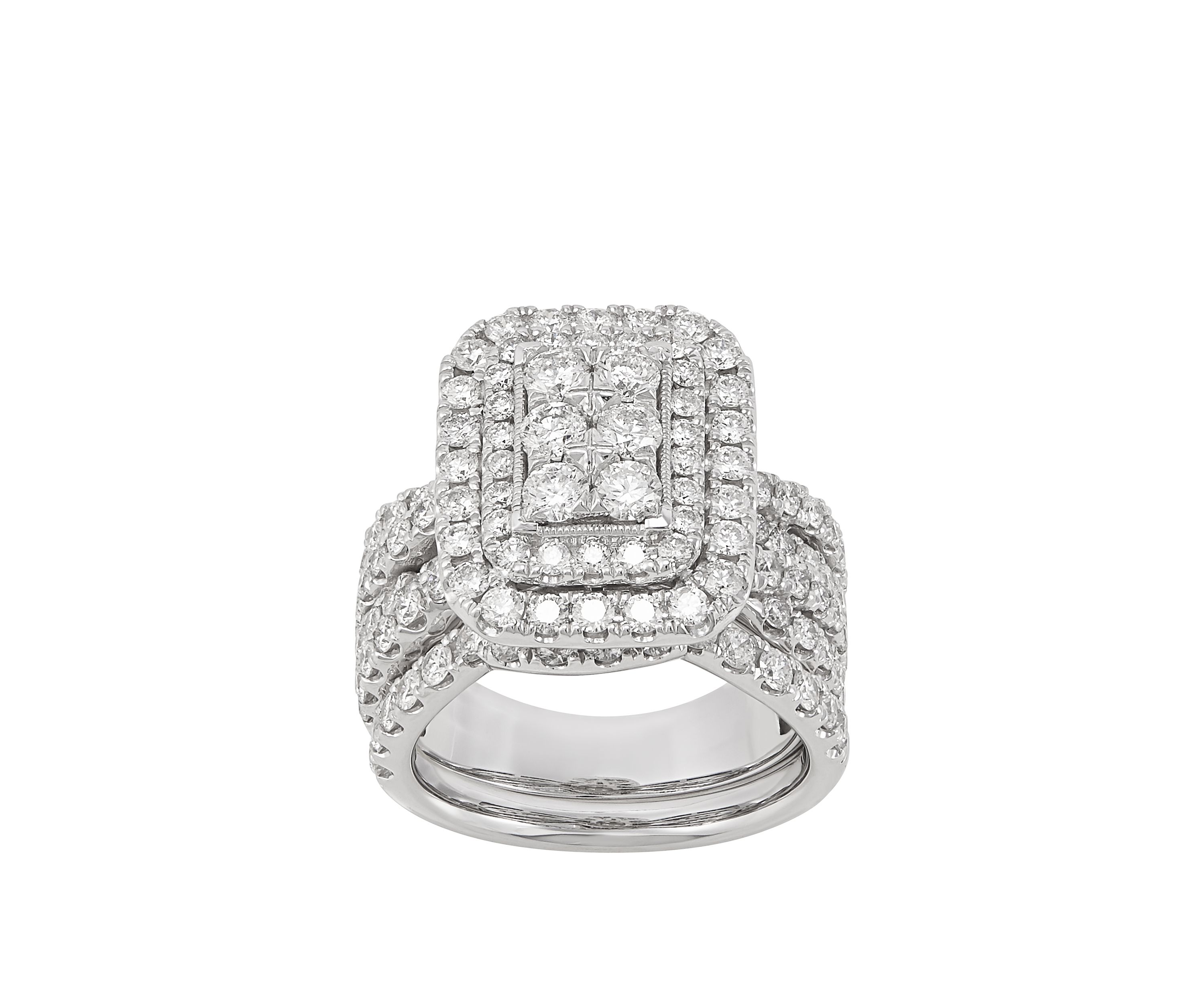 My Forever 3 ct. t.w. Diamond Composite Bridal Set in 10k White Gold  