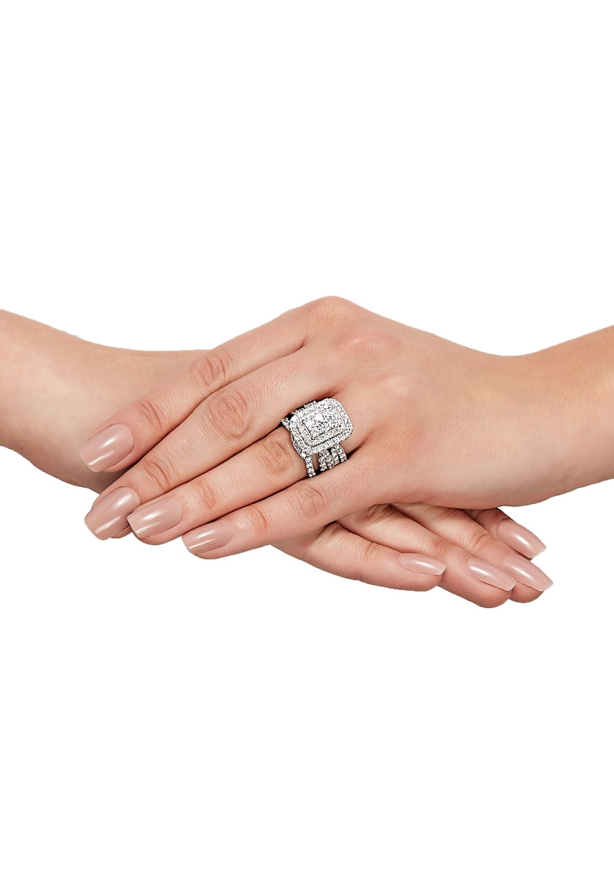 My Forever 3 ct. t.w. Diamond Composite Bridal Set in 10k White Gold  