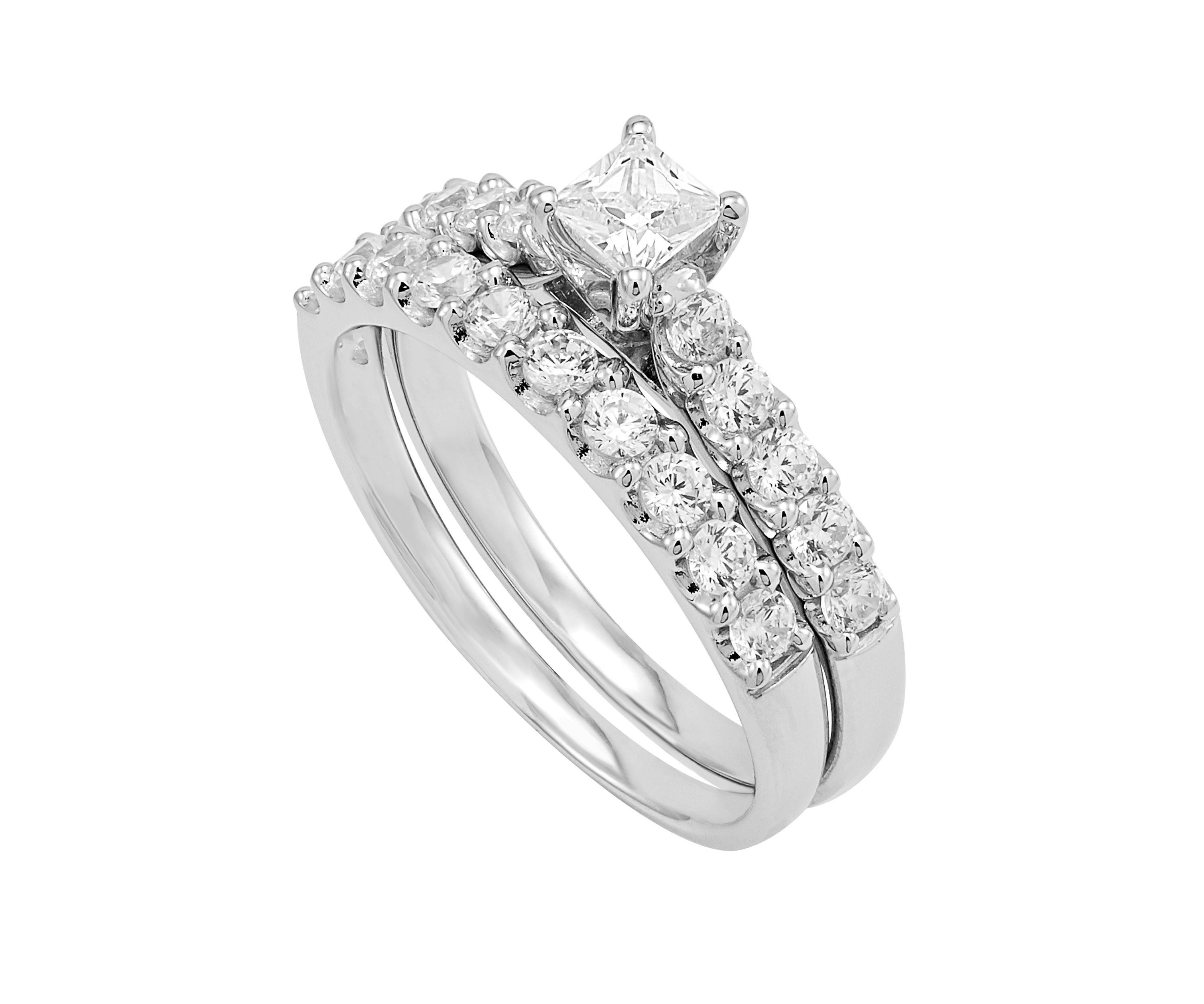 My Forever 1 ct. t.w. Round Diamond Bridal Ring Set in 14k White Gold 