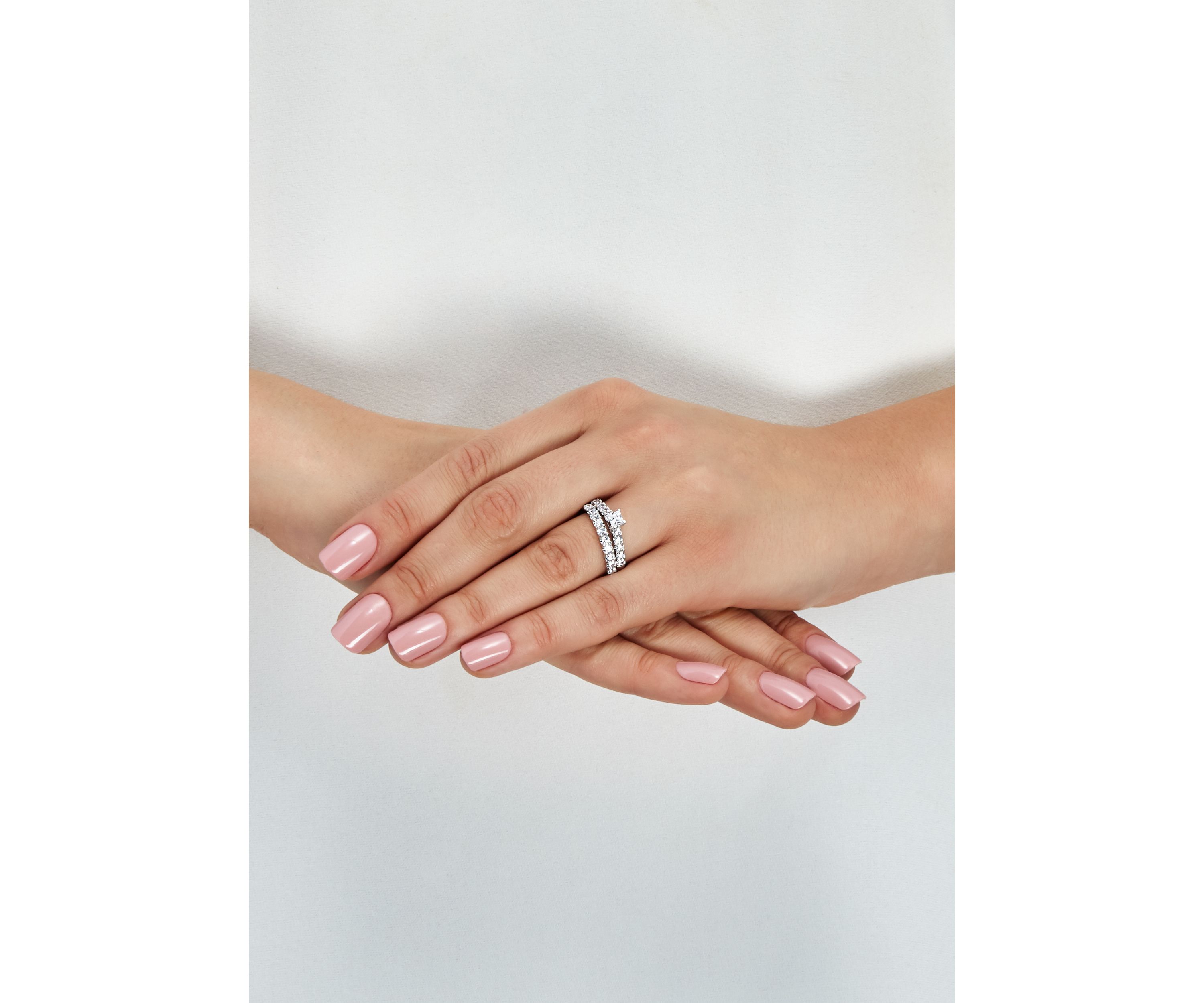 My Forever 1 ct. t.w. Round Diamond Bridal Ring Set in 14k White Gold 