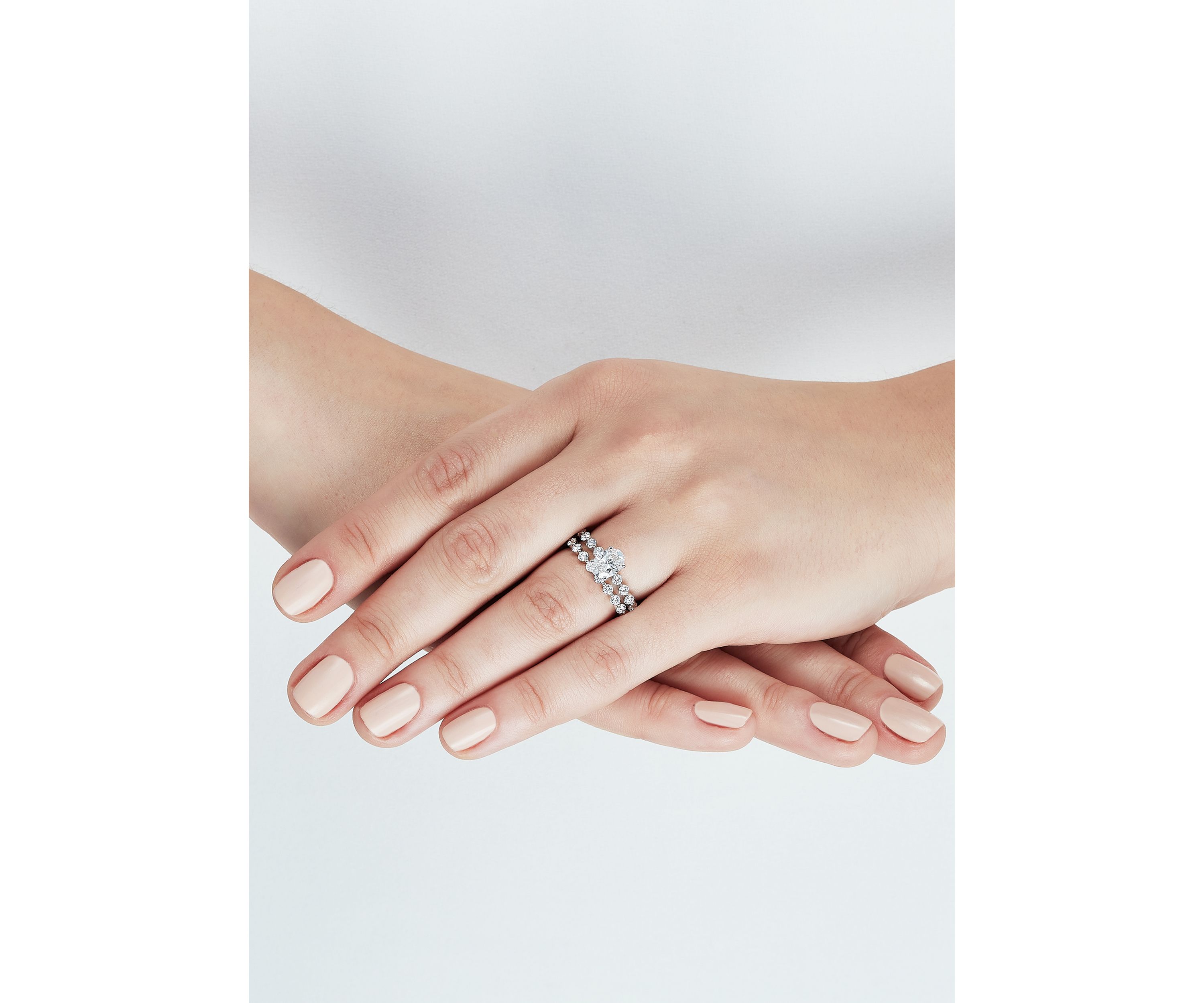 Grown With Love 2 ct. t.w. Lab Diamond Bridal Ring in 14K White Gold