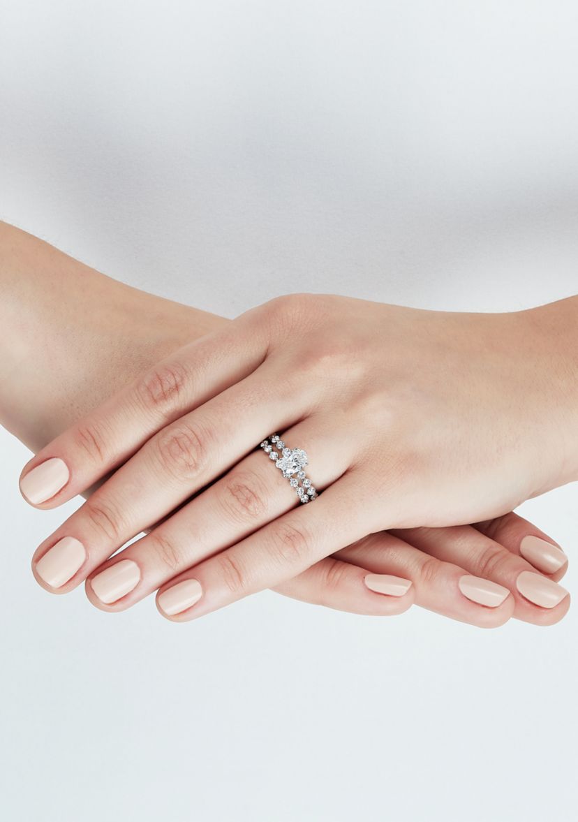 Grown With Love 2 ct. t.w. Lab Diamond Bridal Ring in 14K White Gold