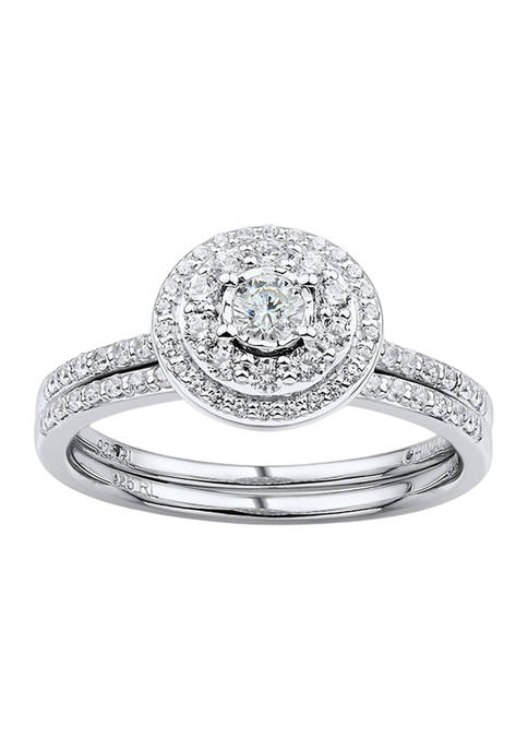 1/2 ct. t.w. Diamond Bridal Ring Set in 10K White Gold