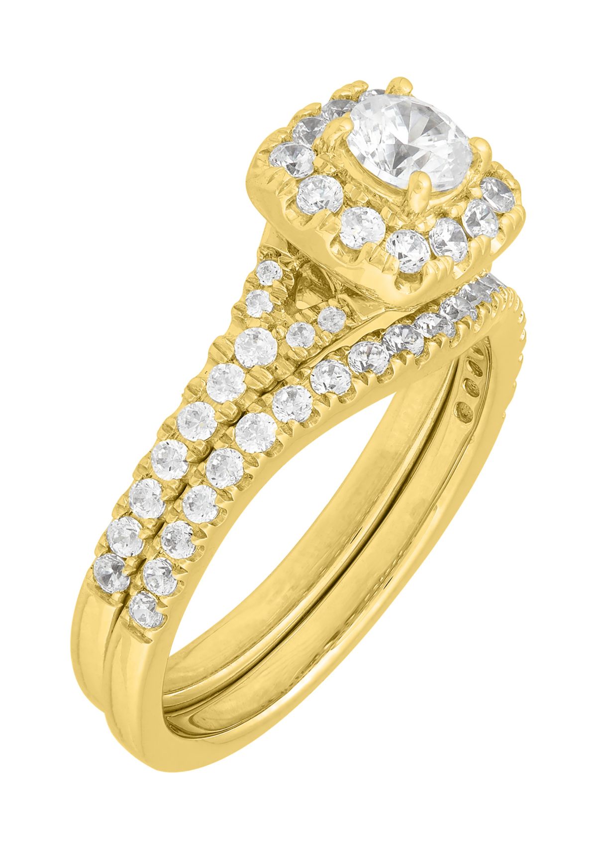 1 ct. t.w. Lab Grown Diamond Bridal Ring Set in 10K Yellow Gold
