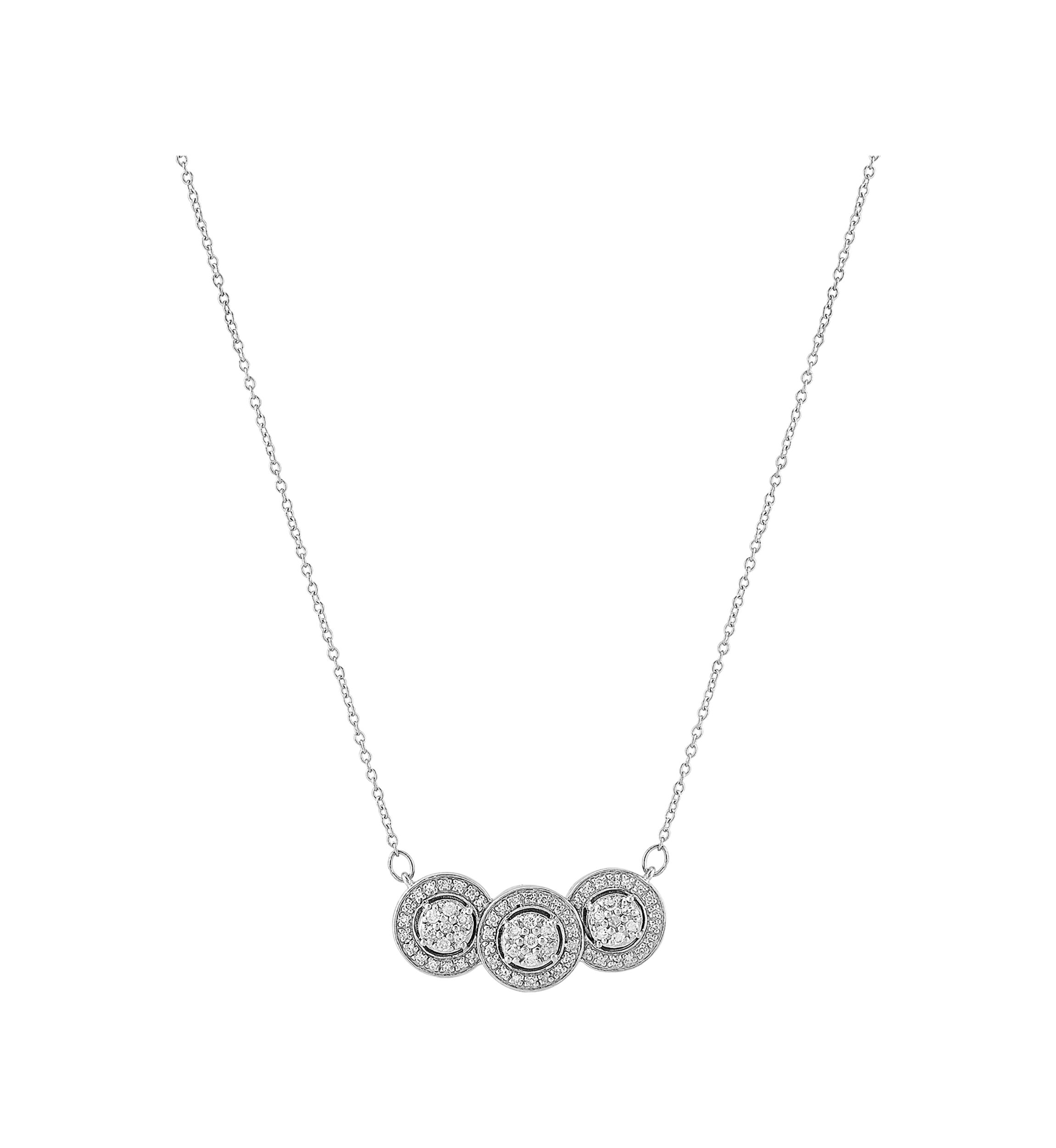 1/3 ct. t.w. Diamond Necklace in 10K White Gold