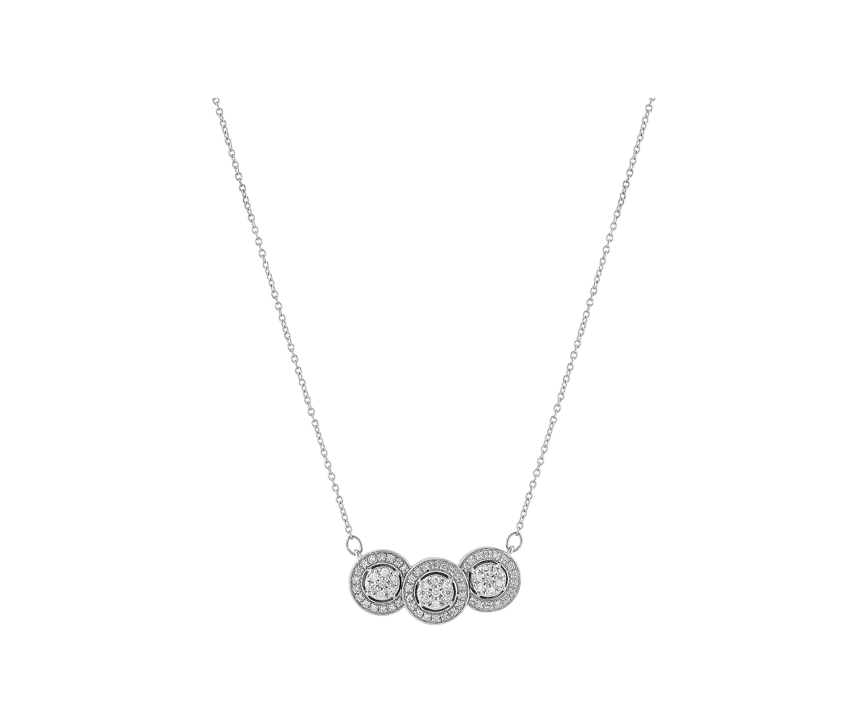 1/3 ct. t.w. Diamond Necklace in 10K White Gold