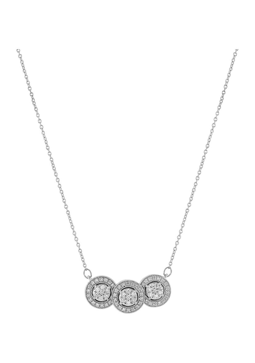 1/3 ct. t.w. Diamond Necklace in 10K White Gold