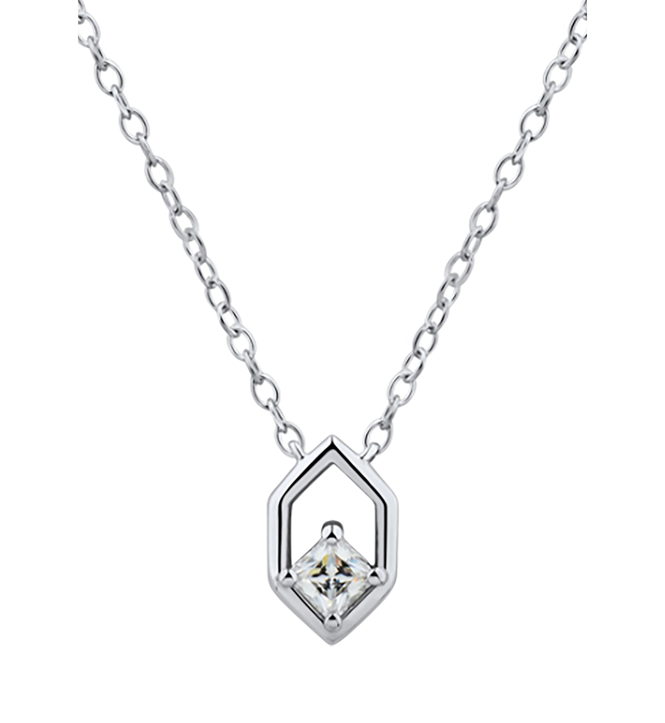 1/5 ct. t.w. Diamond Necklace in 14K White Gold 