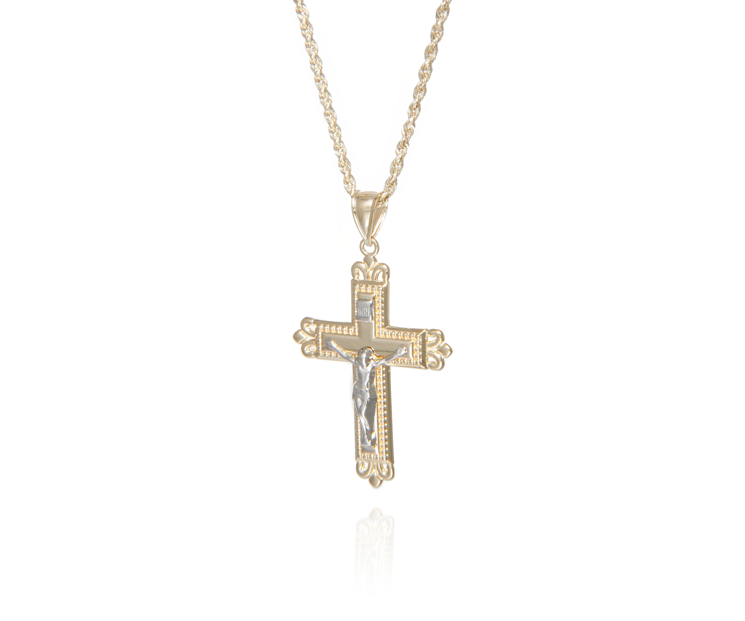 Crucifix Pendant in 10k Yellow Gold