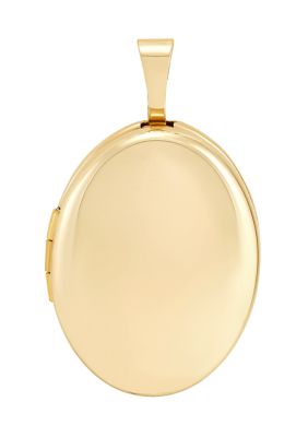 Belk & Co Oval Locket Pendant in 10K Yellow Gold