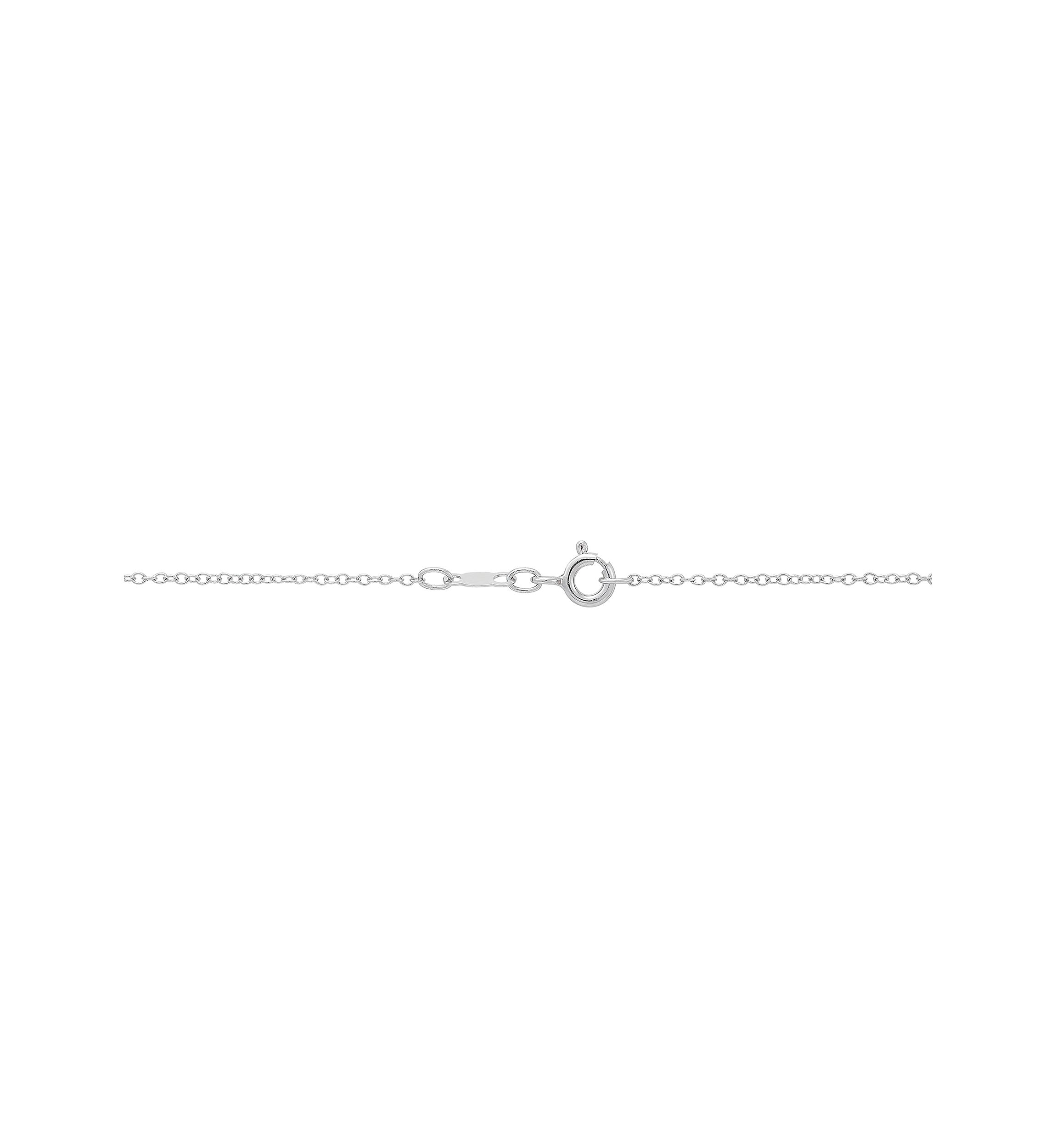 Lab Created 8-8.5 Millimeter Round Freshwater Pearl and Created White Sapphire Pendant Necklace with 18" Cable Chain in Sterling Silver