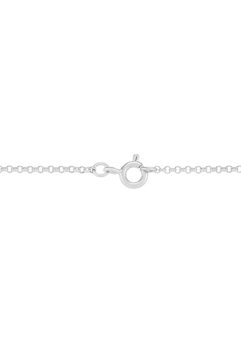 Freshwater Pearl Pendant Necklace with 18 Rolo Chain in Sterling Silver & 10K Yellow Gold