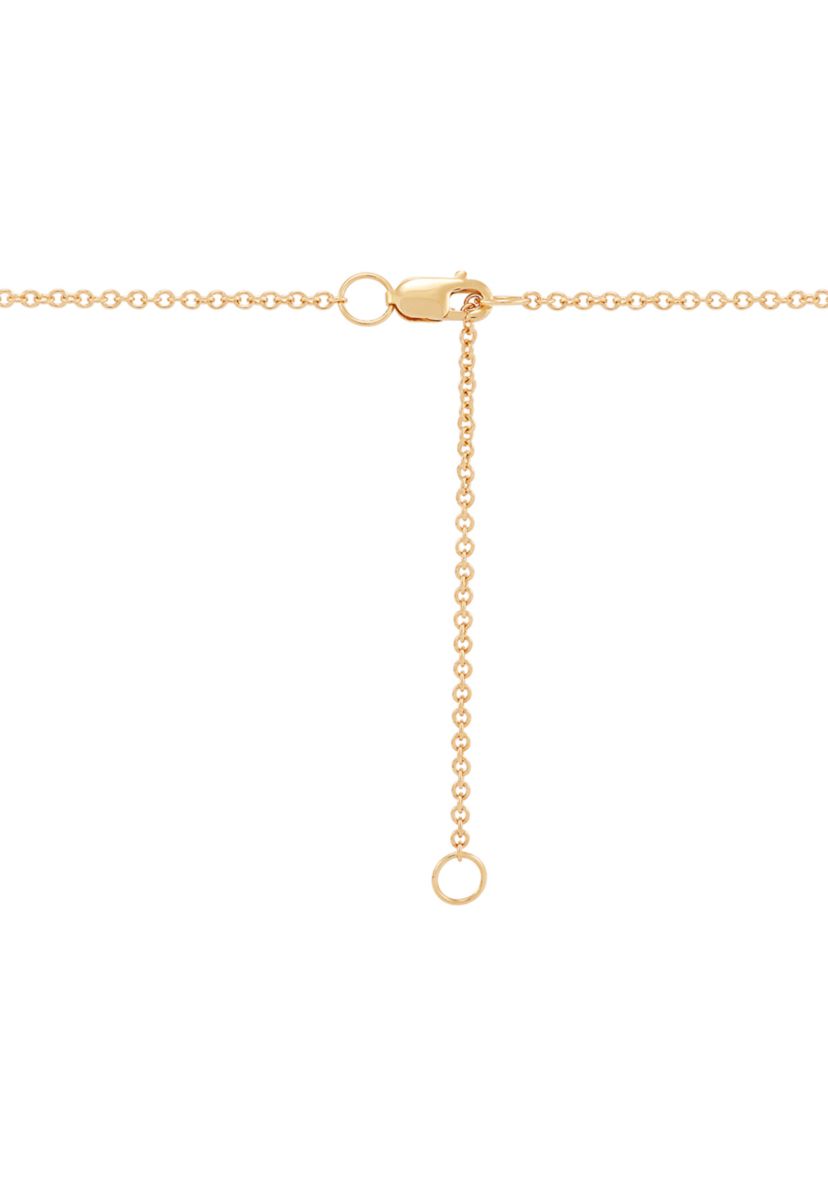 Pearl and 1/5 ct. t.w. Lab Grown Diamond Station Necklace in 10K Yellow Gold