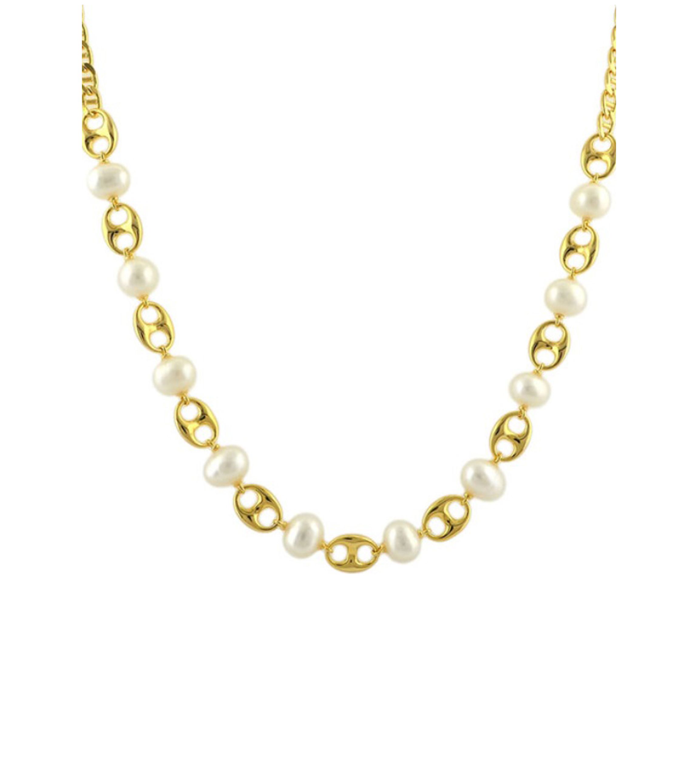 Freshwater Pearl Necklace in Sterling Silver