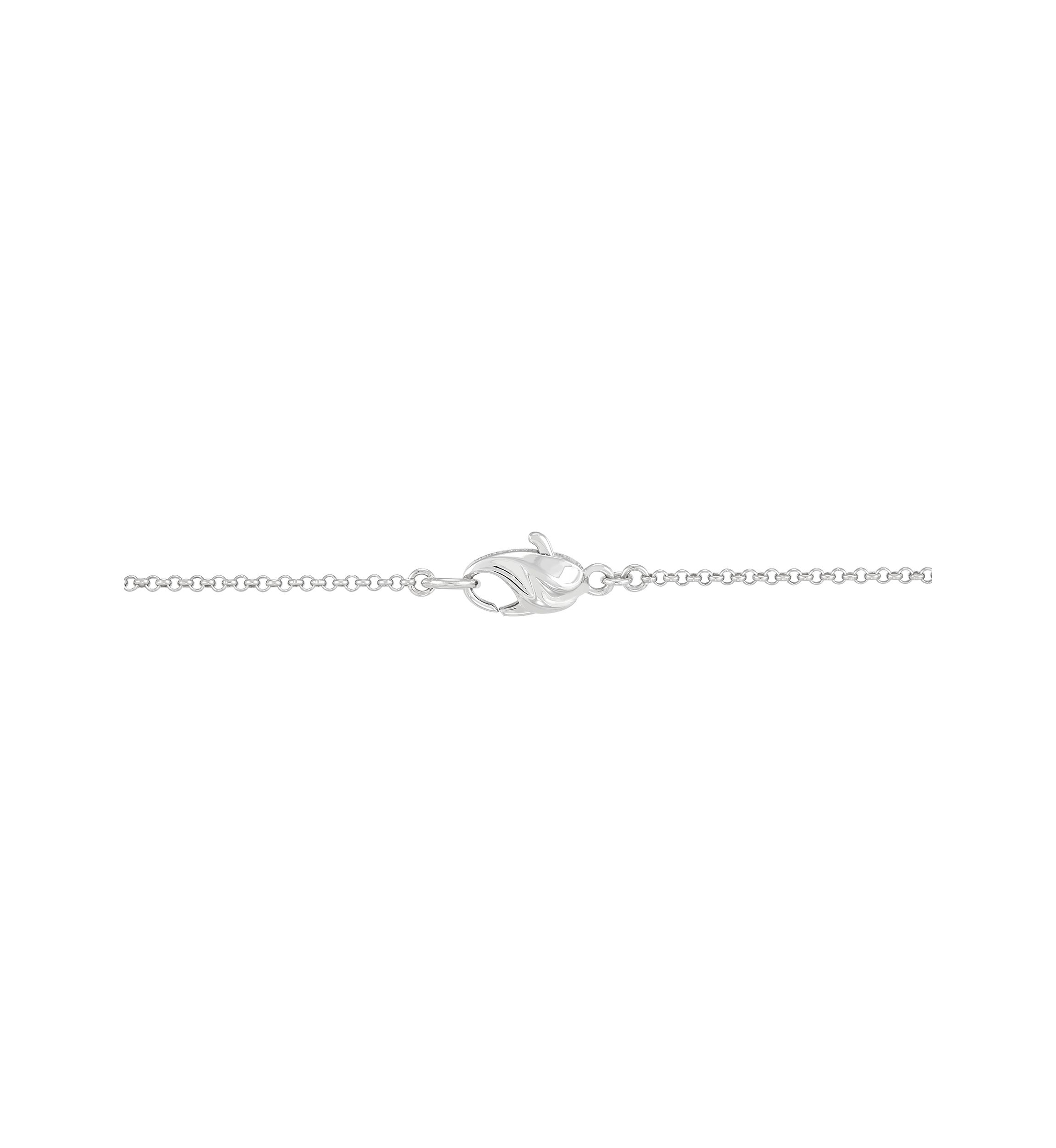 Natural Ming Pearl Station Necklace in Sterling Silver