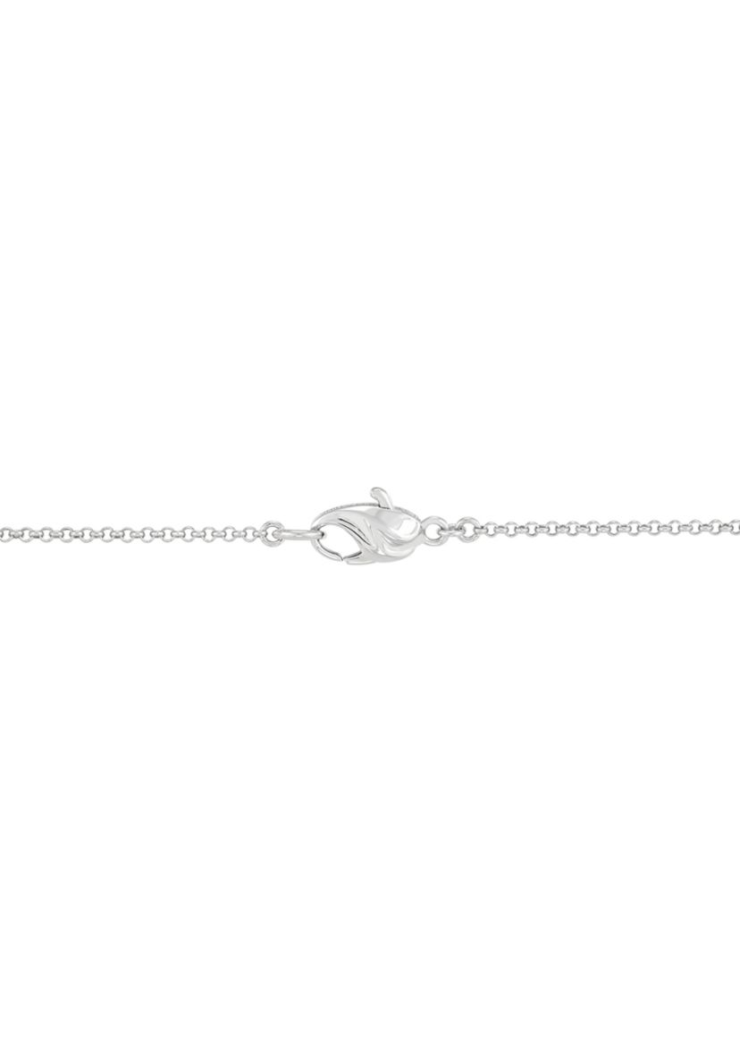Natural Ming Pearl Station Necklace in Sterling Silver