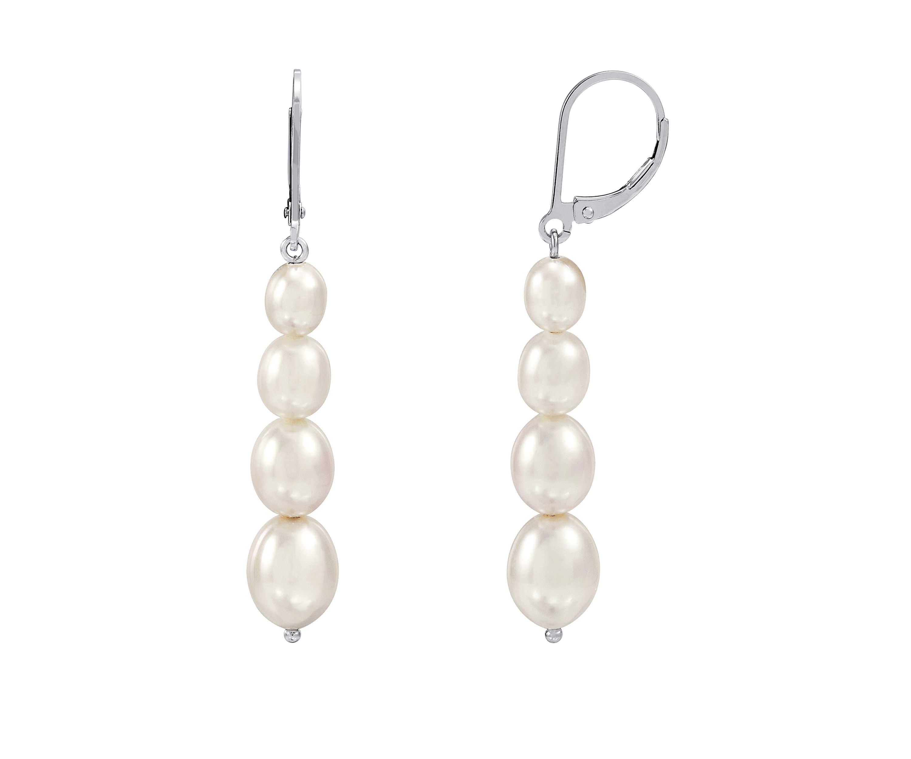 1 ct. t.w. Freshwater Pearl Earrings in Sterling Silver 