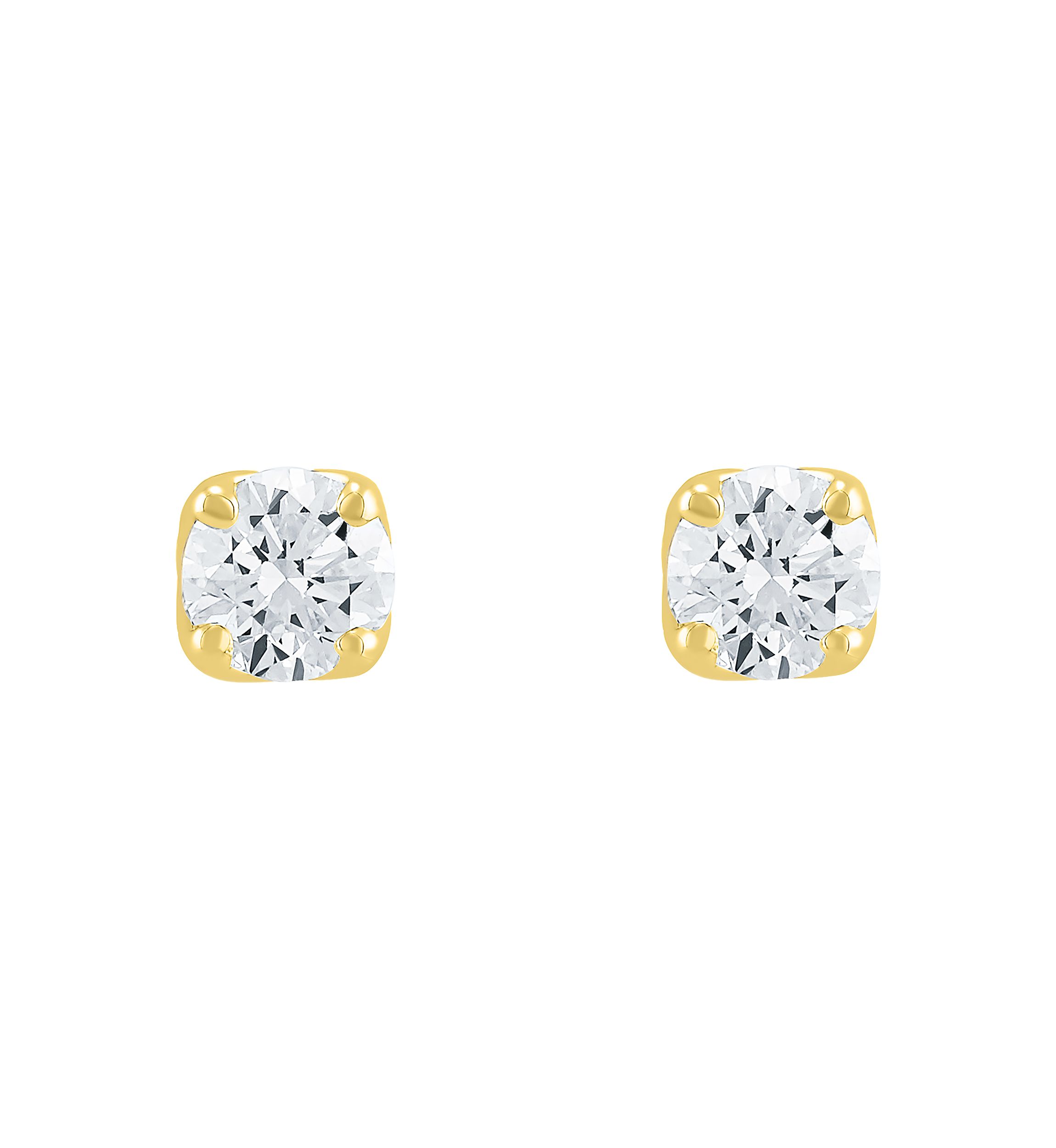 1/4 ct. t.w. Lab Created Diamond Stud Earrings in 14K Yellow Gold
