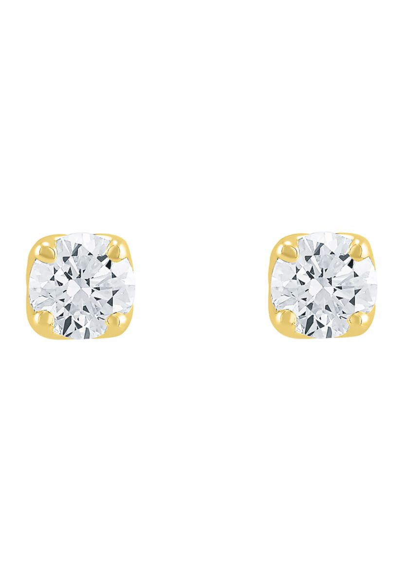 1/4 ct. t.w. Lab Created Diamond Stud Earrings in 14K Yellow Gold