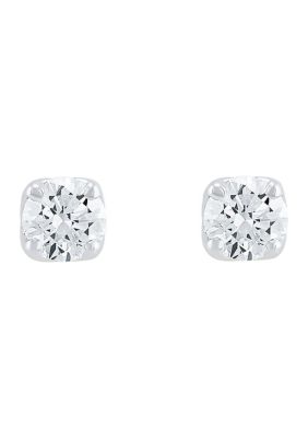 Belk & Co 1/4 Ct. T.w. Lab Created Diamond Round Stud Earrings In 14K White Gold