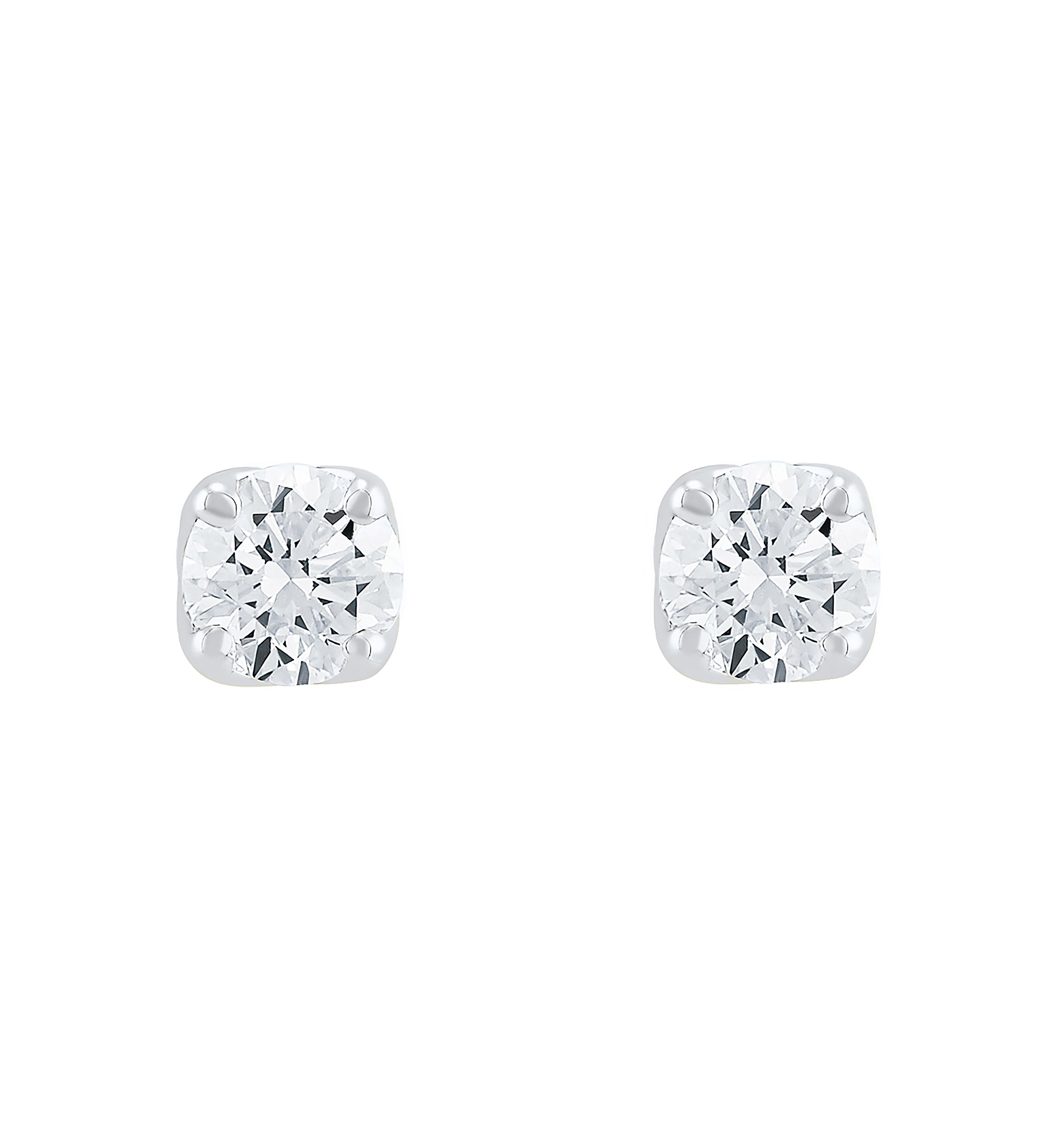 1/4 ct. t.w. Lab Created Diamond Round Stud Earrings in 14K White Gold