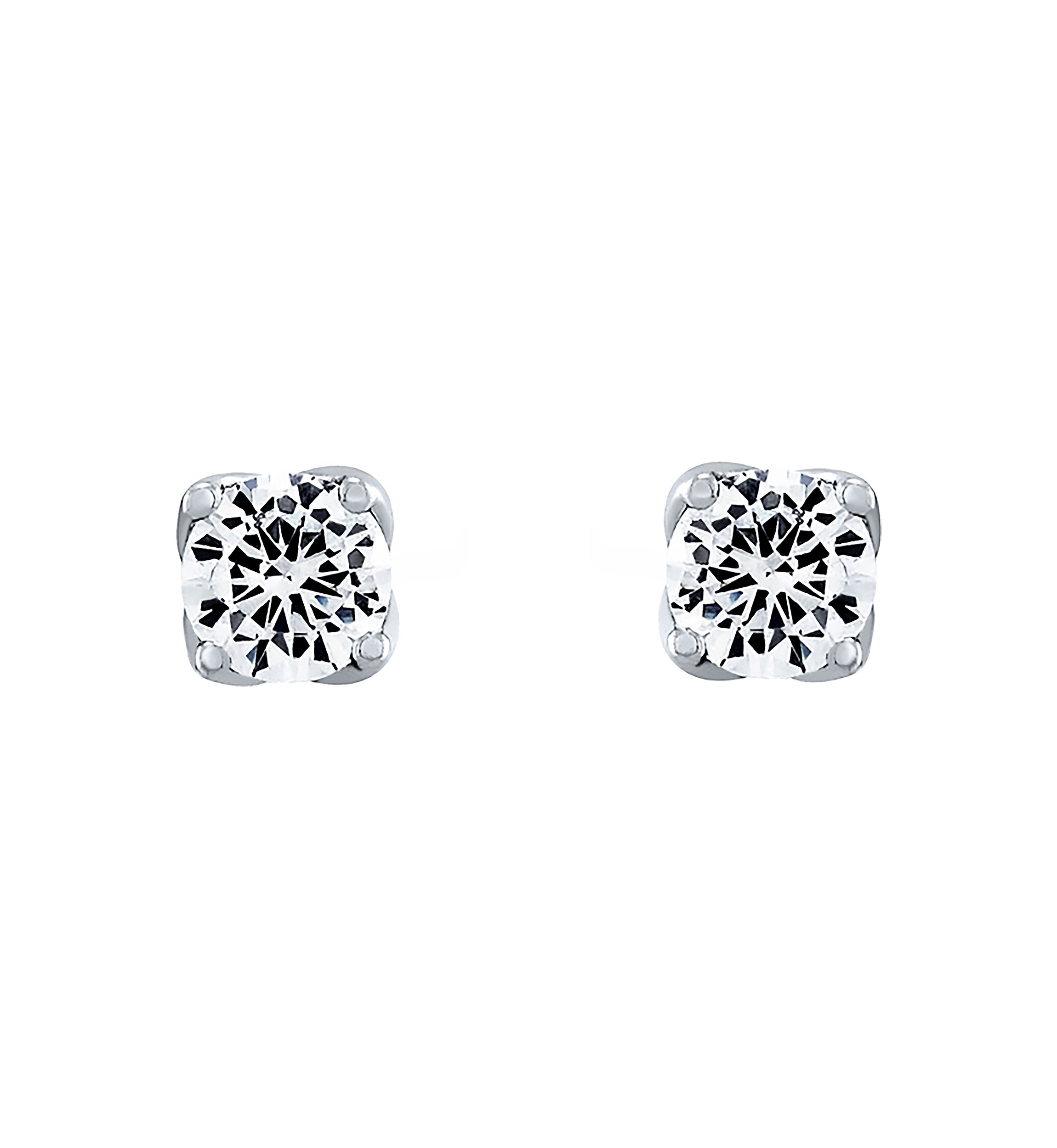 Grown With Love 1/2 ct. t.w. Lab Created Diamond Stud Earrings in 14K White Gold 