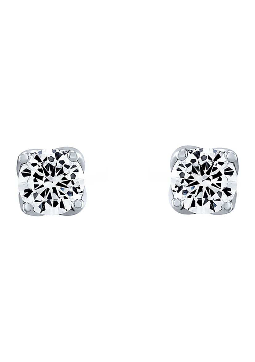 Grown With Love 1/2 ct. t.w. Lab Created Diamond Stud Earrings in 14K White Gold 