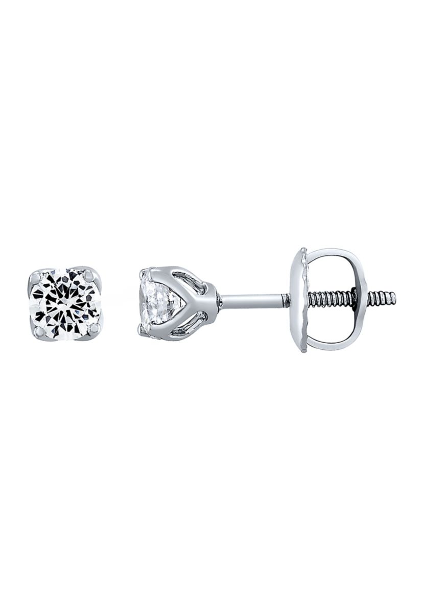 Grown With Love 1/2 ct. t.w. Lab Created Diamond Stud Earrings in 14K White Gold 