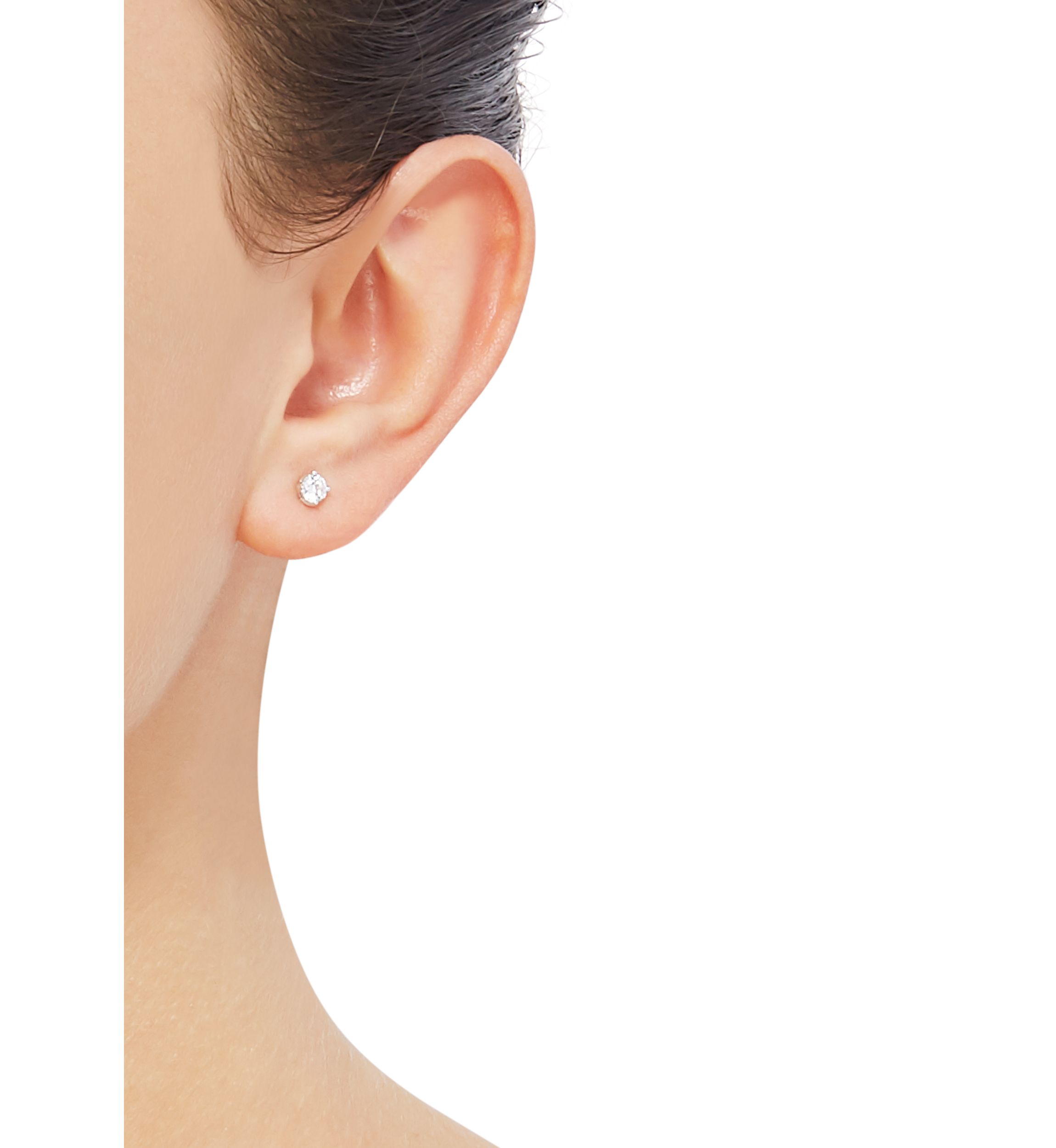 Grown With Love 1/2 ct. t.w. Lab Created Diamond Stud Earrings in 14K White Gold 