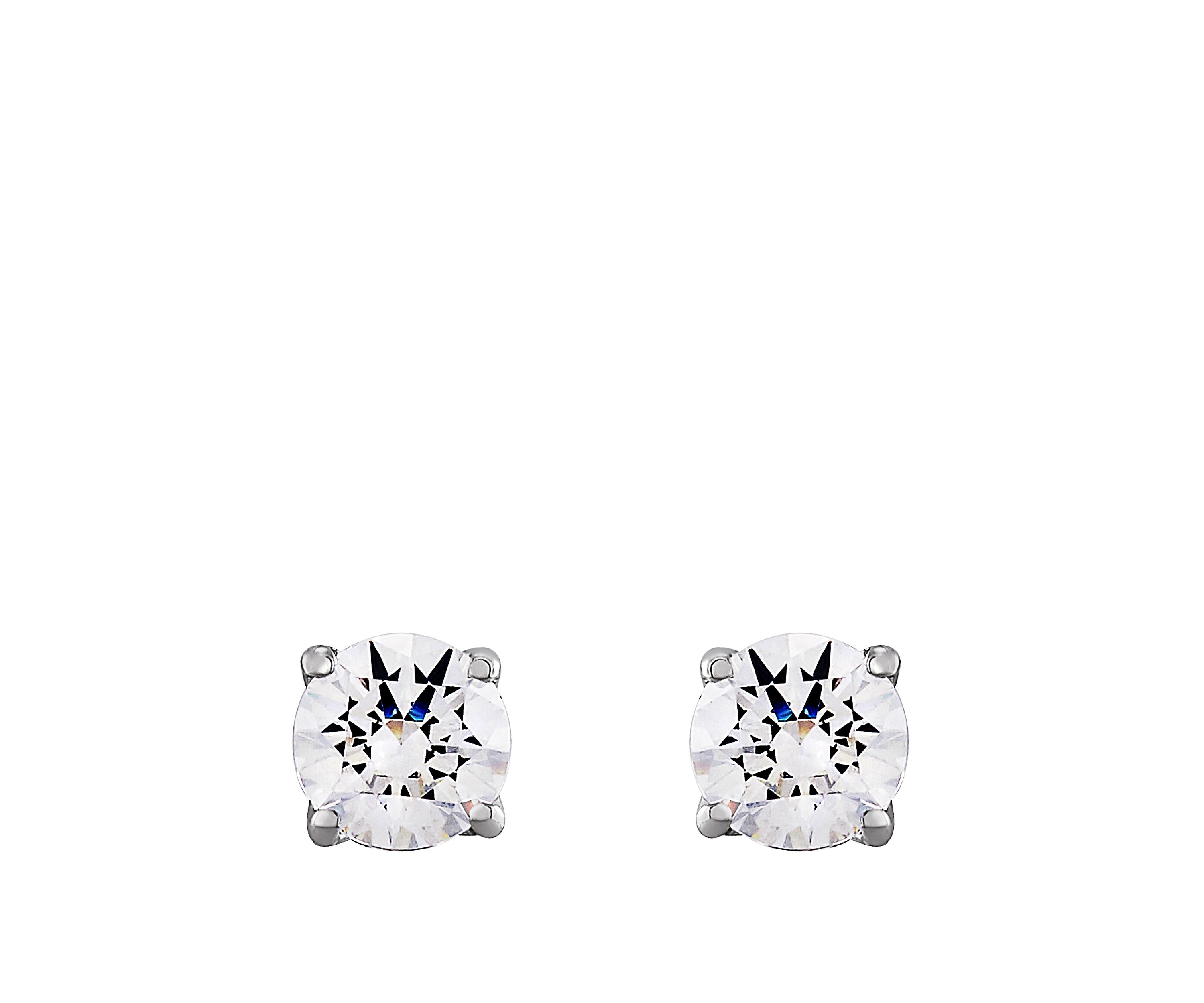 Grown With Love 1 ct. t.w. Lab Created Diamond Stud Earrings in 14K White Gold