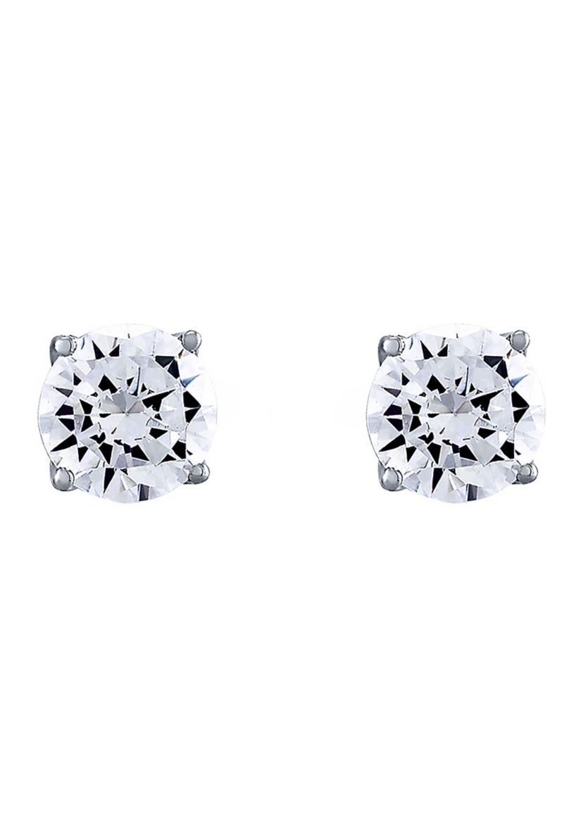 Grown With Love 1.5 ct. t.w. Lab Created Diamond Stud Earrings in 14K White Gold 