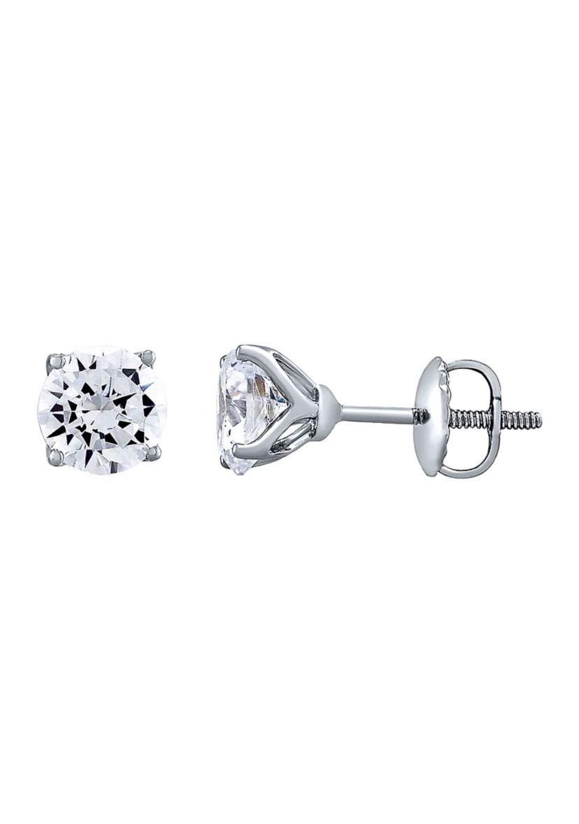 Grown With Love 1.5 ct. t.w. Lab Created Diamond Stud Earrings in 14K White Gold 