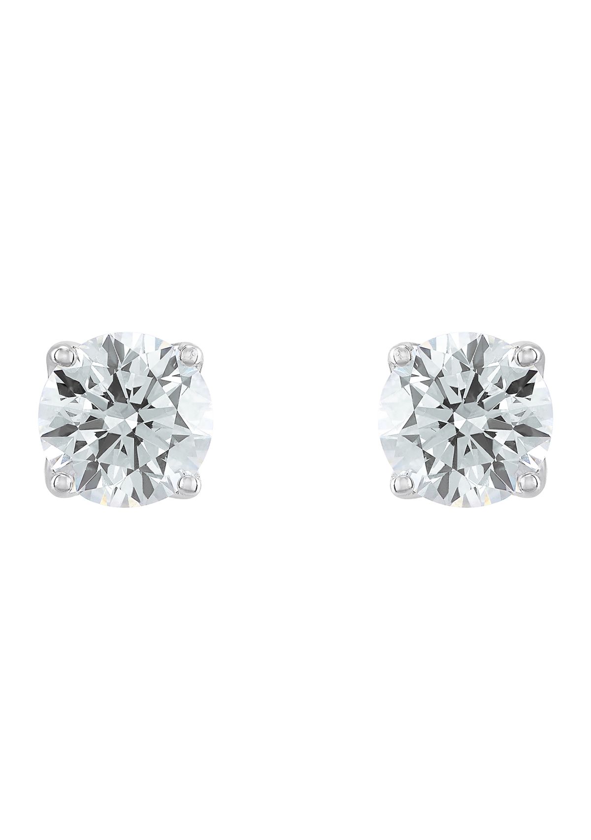 2 ct. t.w. Lab Created Diamond Stud Earrings in 14K White Gold