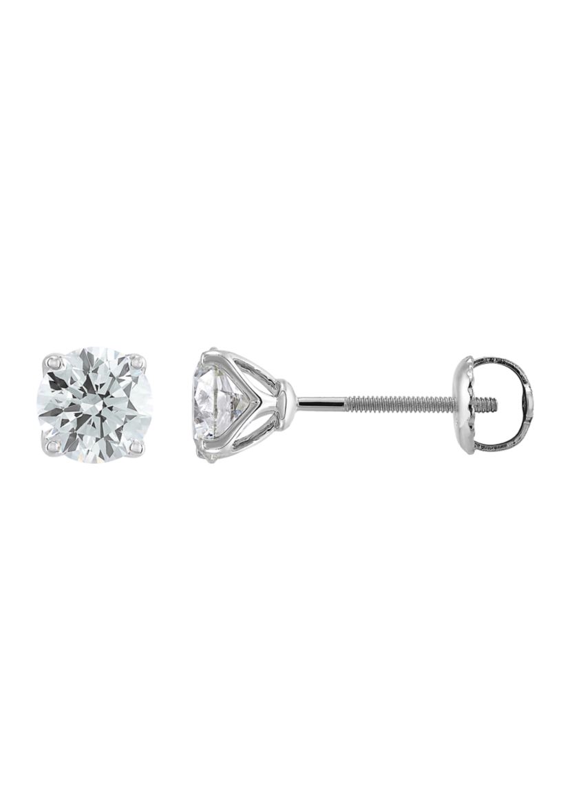 2 ct. t.w. Lab Created Diamond Stud Earrings in 14K White Gold