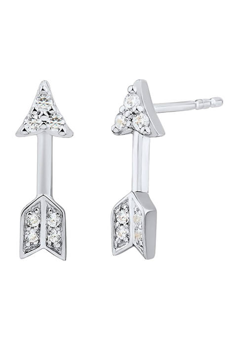 1/10 ct. t.w. Diamond Earrings in Sterling Silver