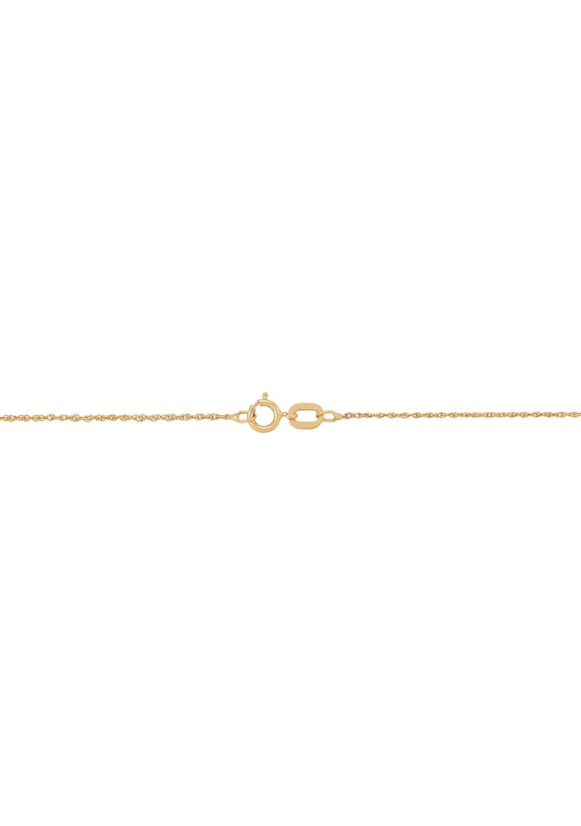 1/10 ct. t.w. Lab Created Diamond and Opal 3 Stone Necklace in 10K Yellow Gold