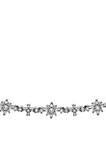 1/2 ct. t.w. Diamond White Flower Necklace in 10k White Gold