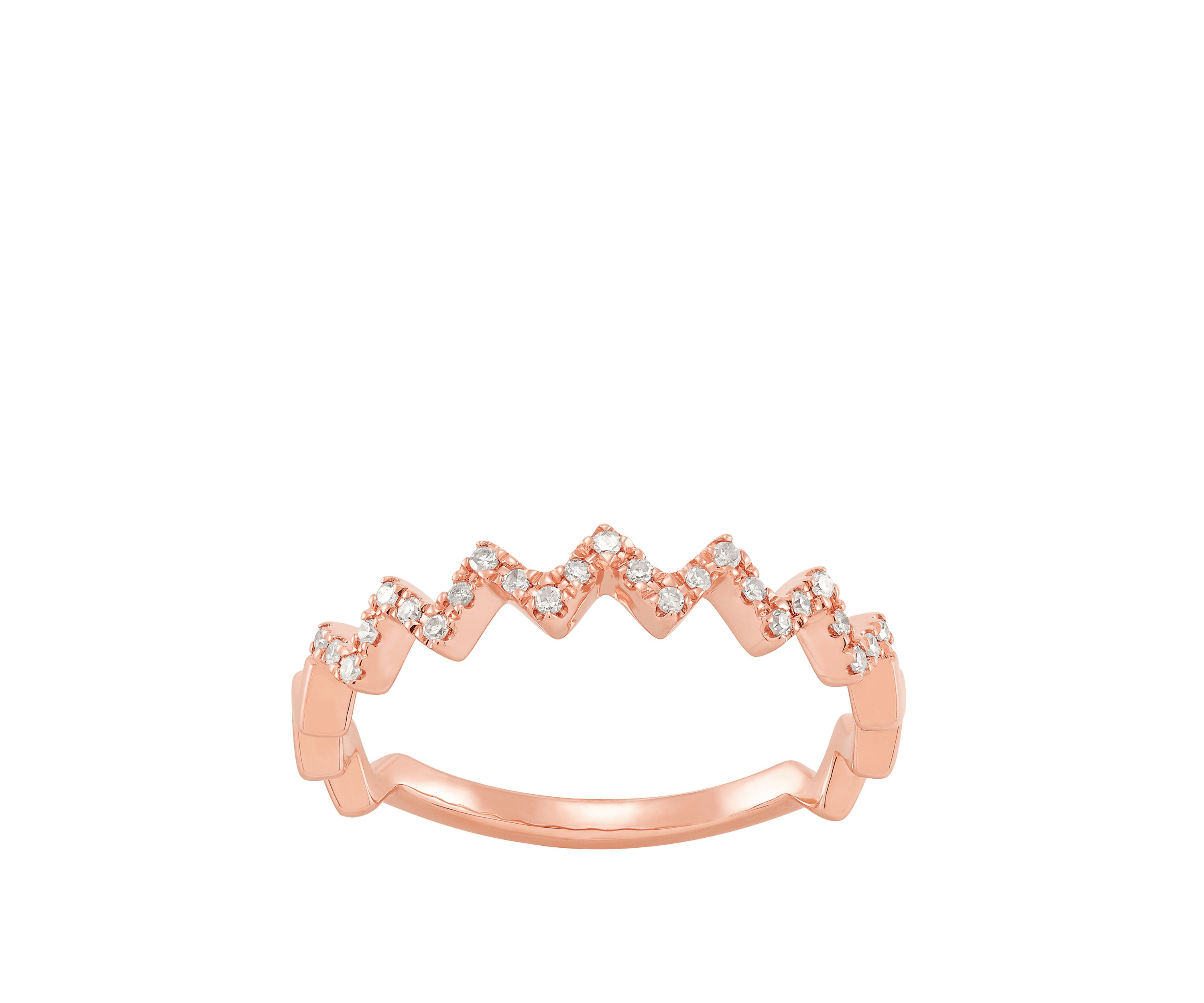 1/10 ct. t.w. Diamond Ring in 10K Rose Gold 
