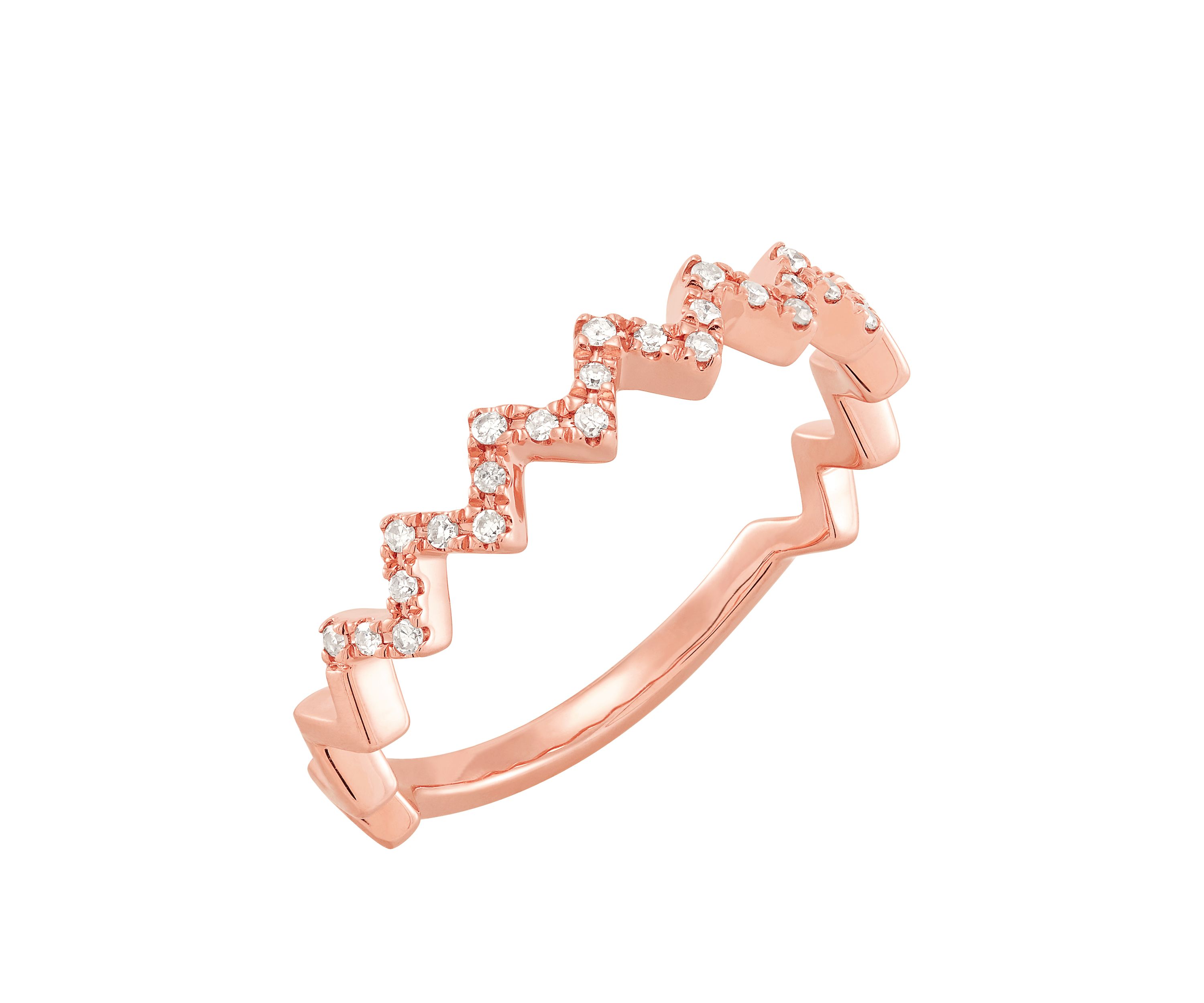 1/10 ct. t.w. Diamond Ring in 10K Rose Gold 