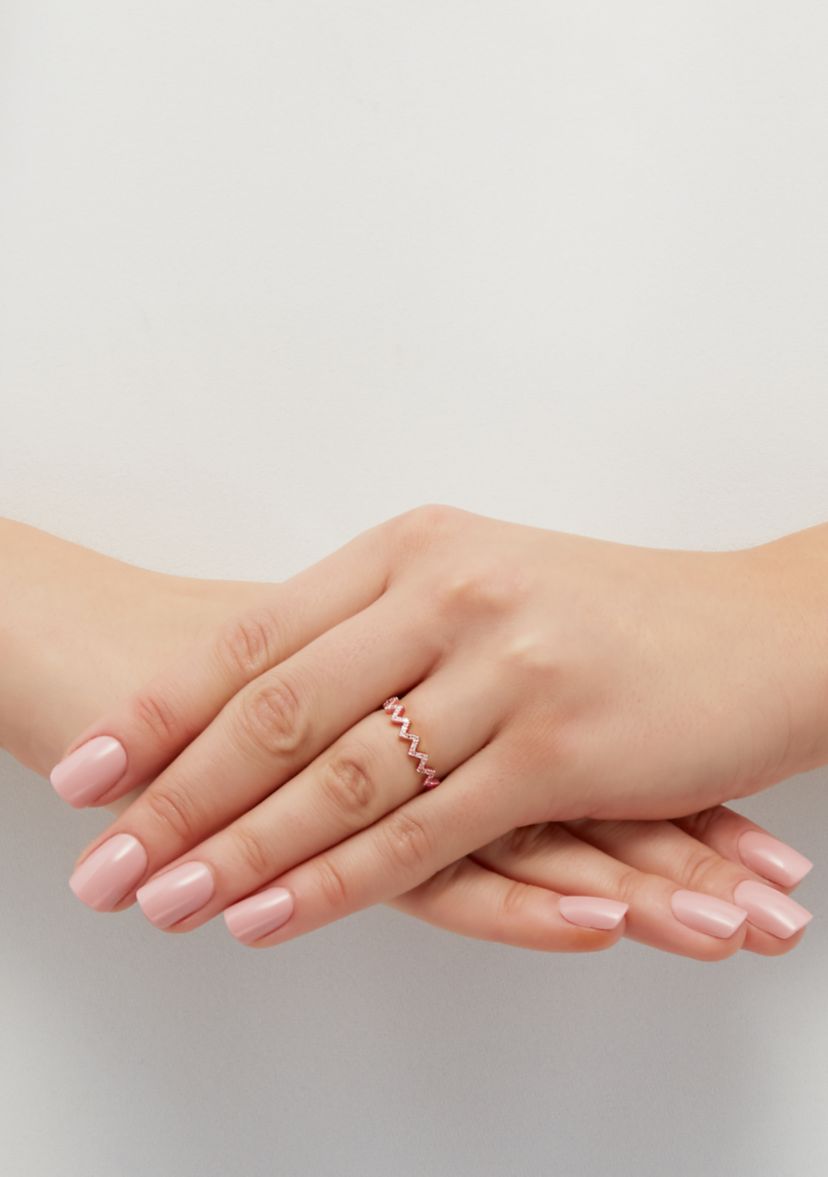 1/10 ct. t.w. Diamond Ring in 10K Rose Gold 