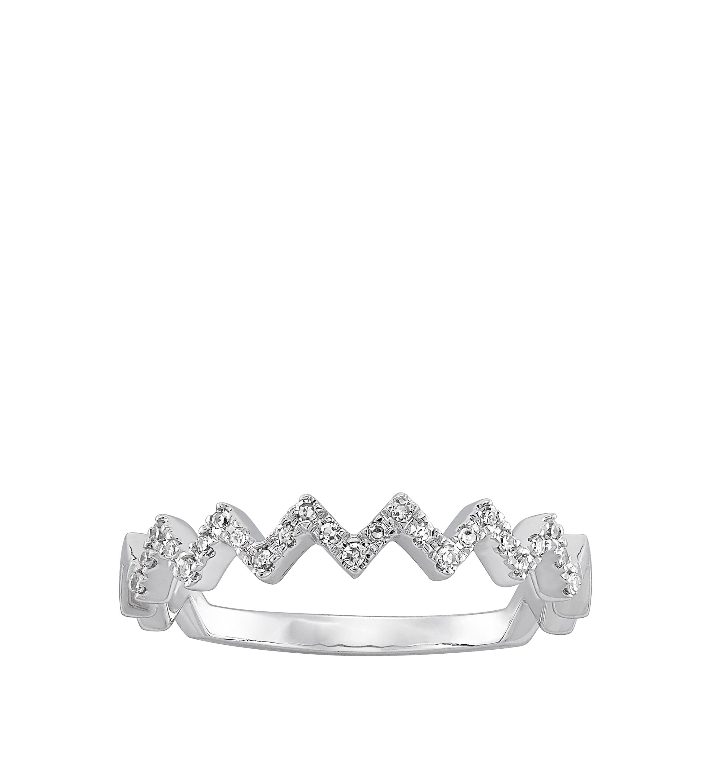 1/10 ct. t.w. Diamond Ring in 10K White Gold 